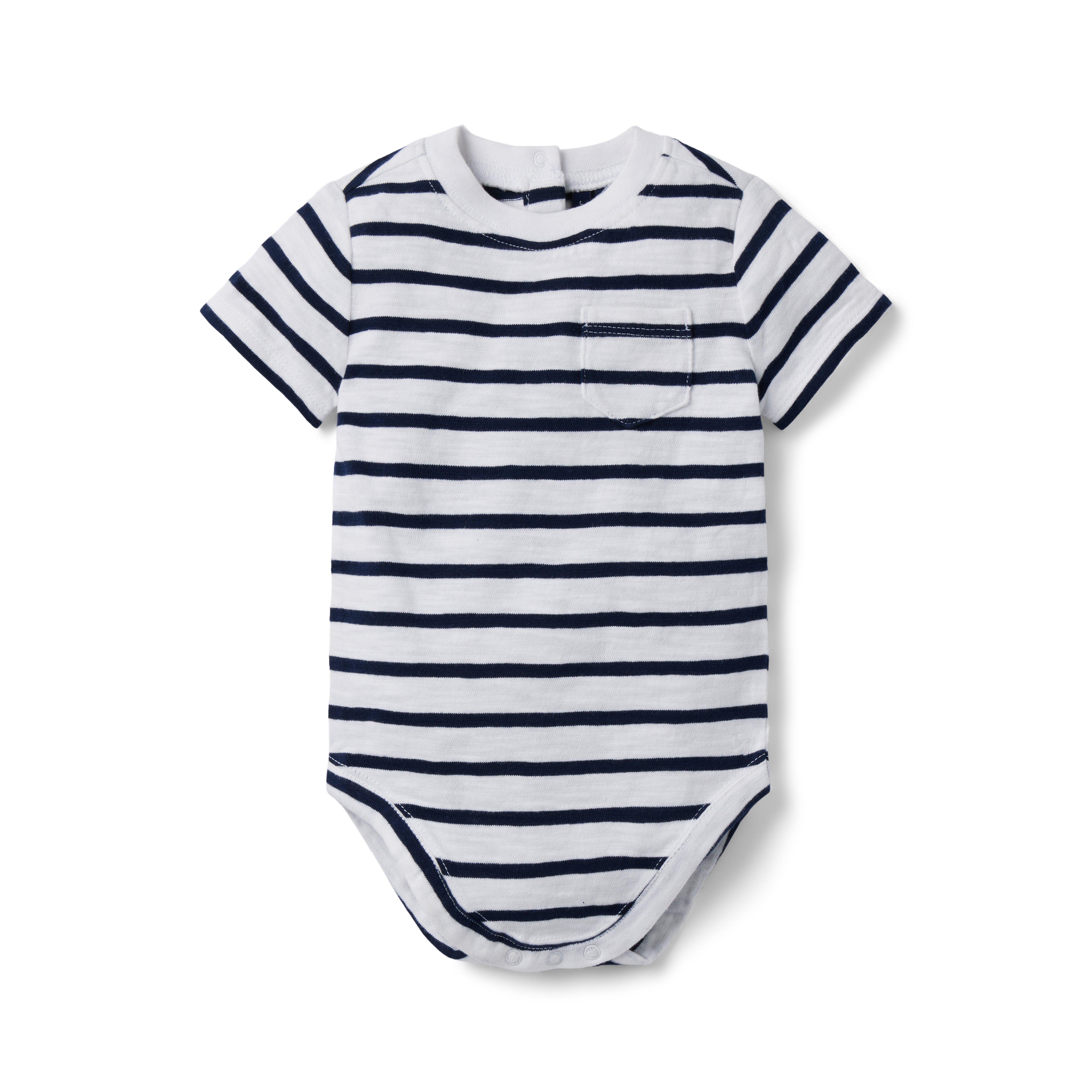 Baby Striped Slub Bodysuit image number 0