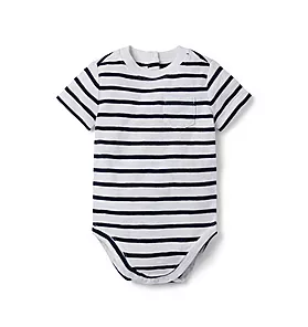 Baby Striped Slub Bodysuit