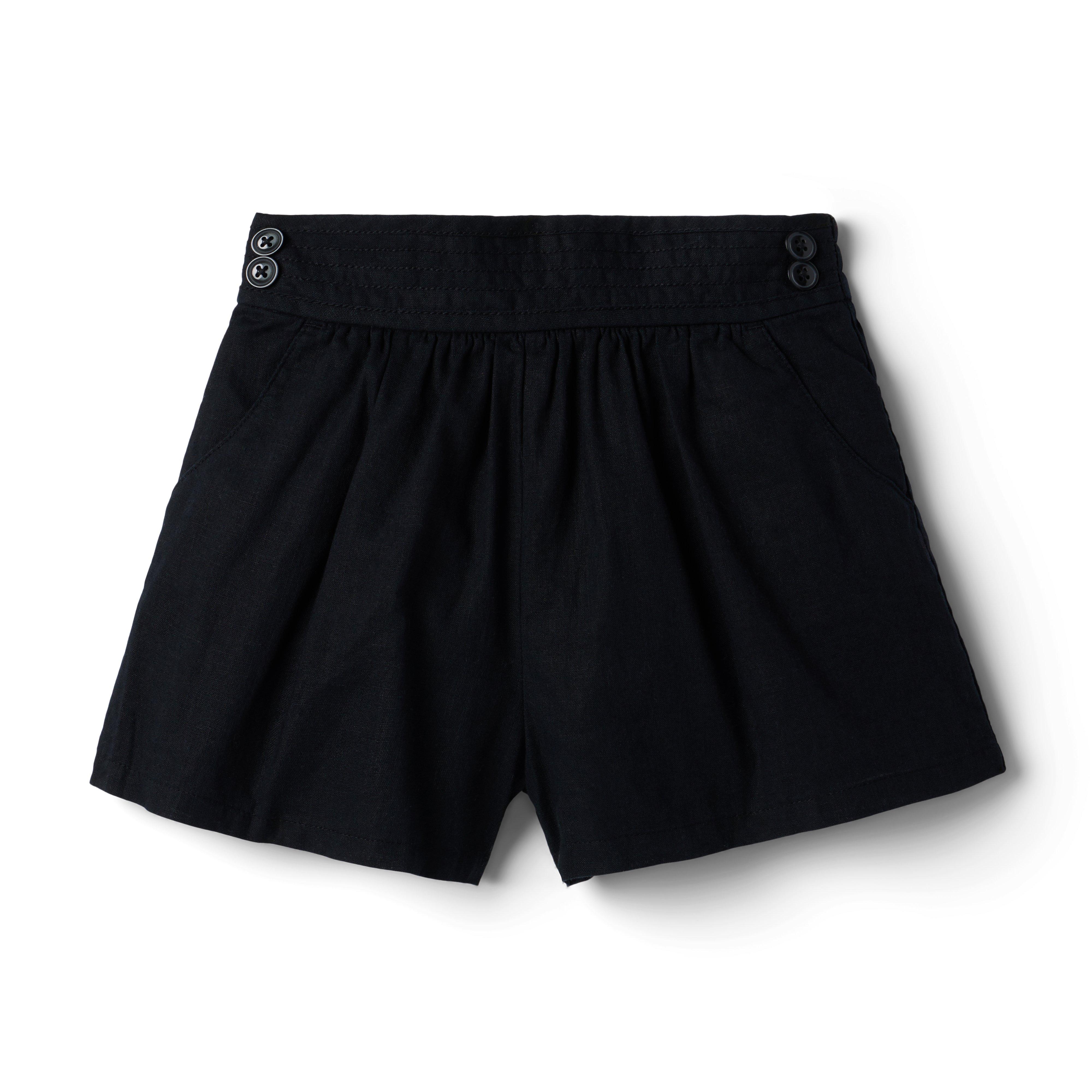 Linen-Cotton Button Short image number 0