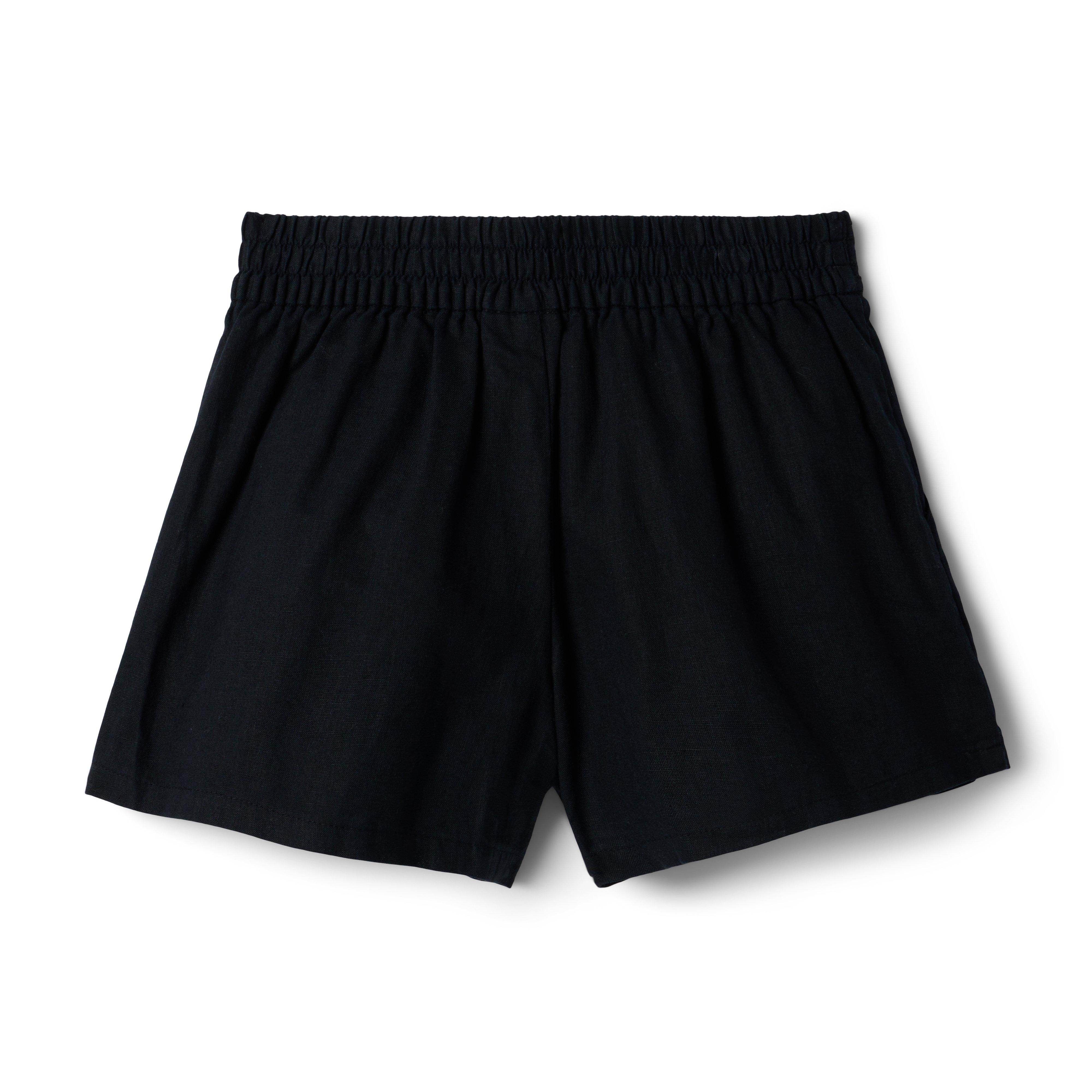 Linen-Cotton Button Short image number 1