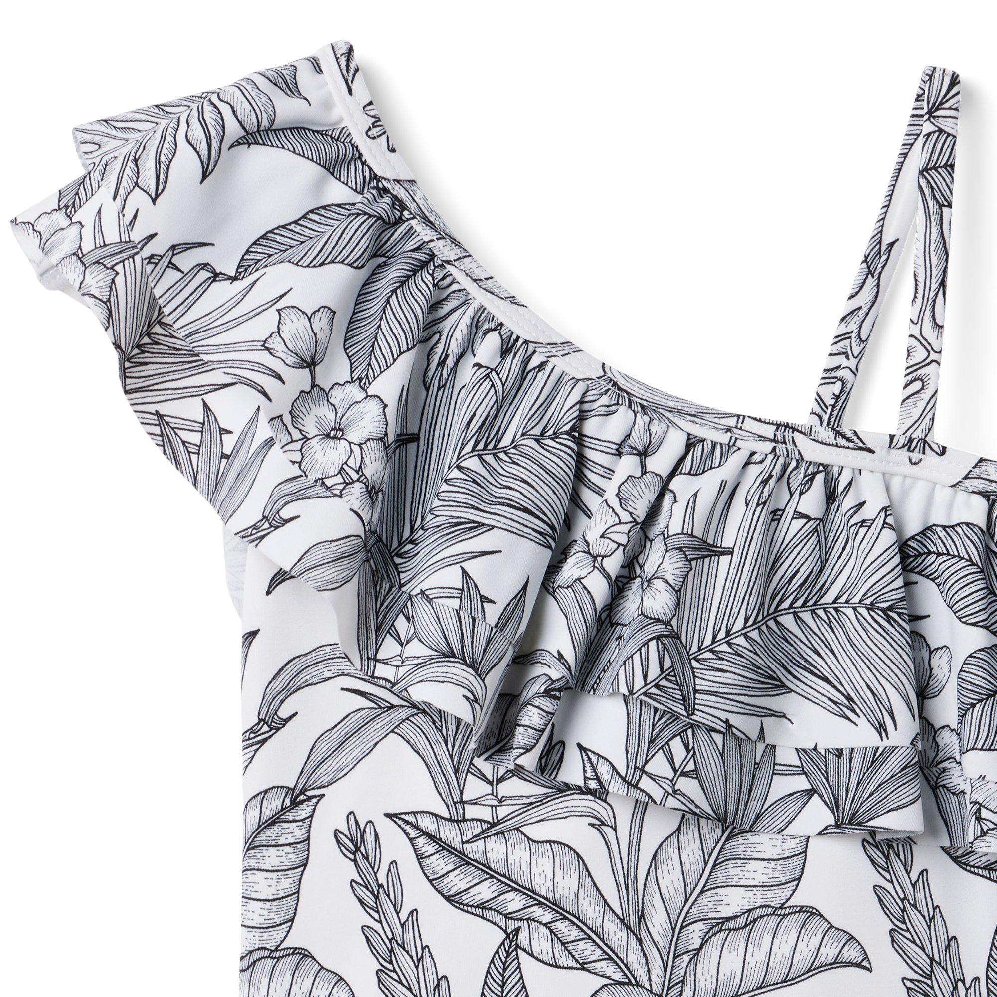 Palm Ruffle Swimsuit image number 2