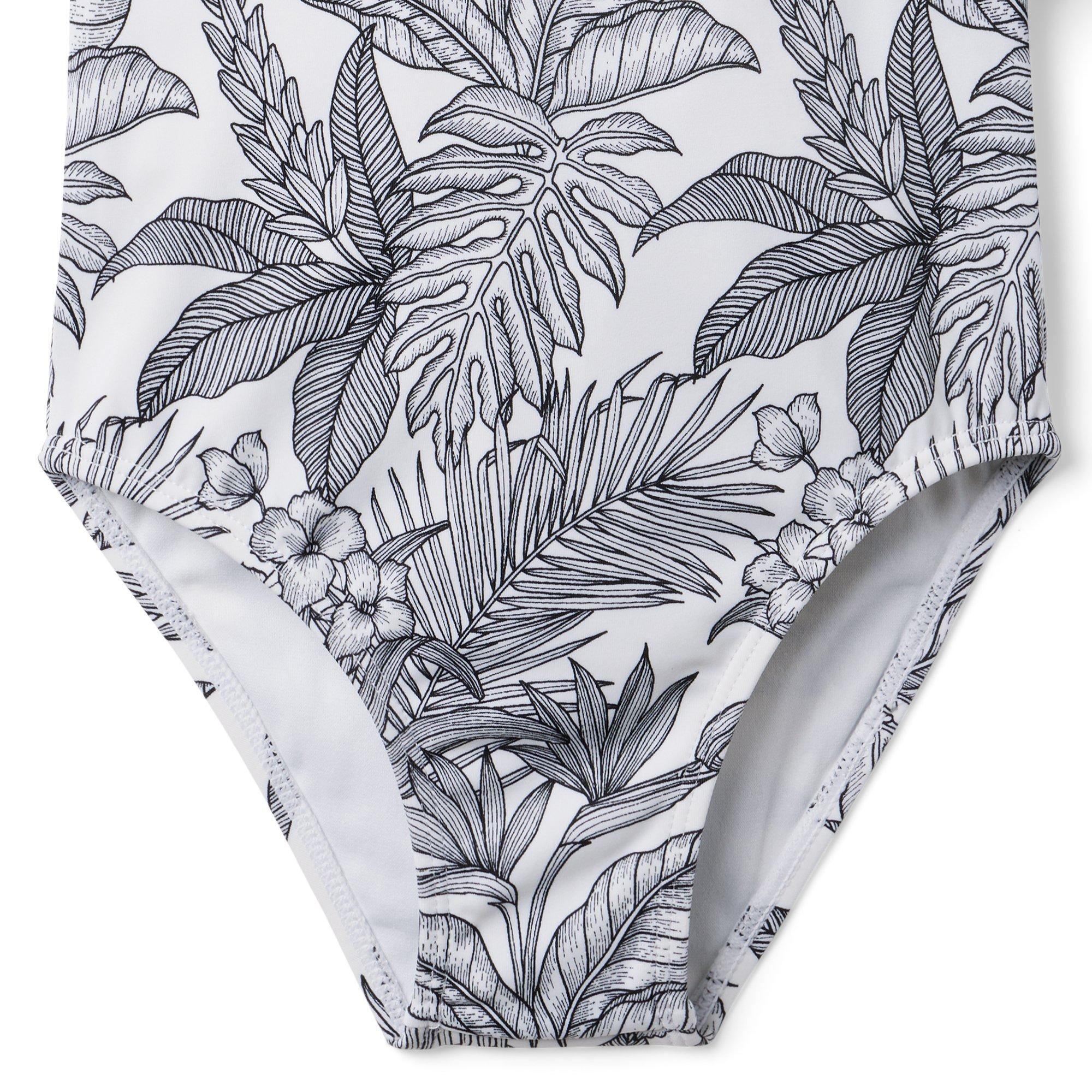 Palm Ruffle Swimsuit image number 3