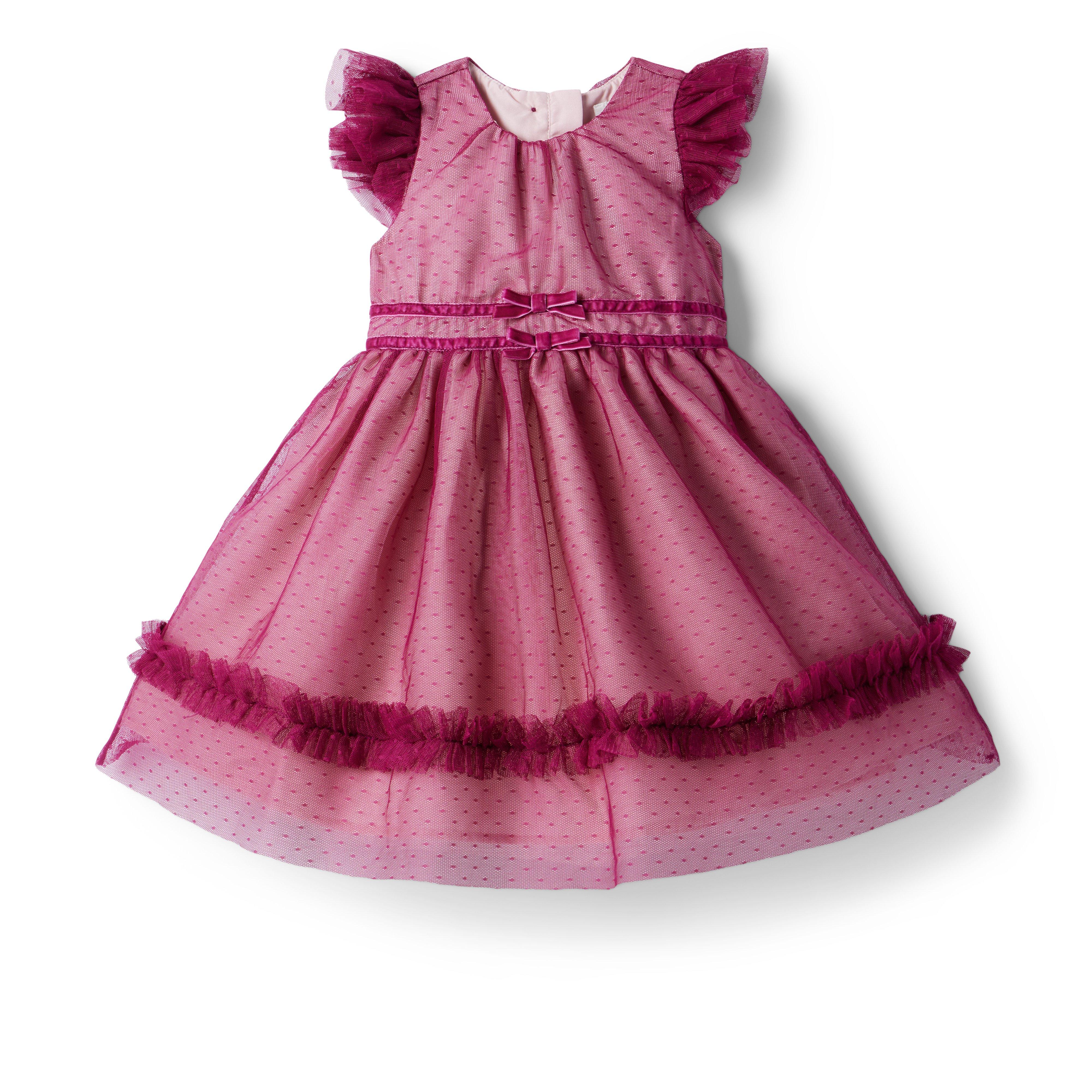 Ruffle Dot Tulle Dress  image number 0