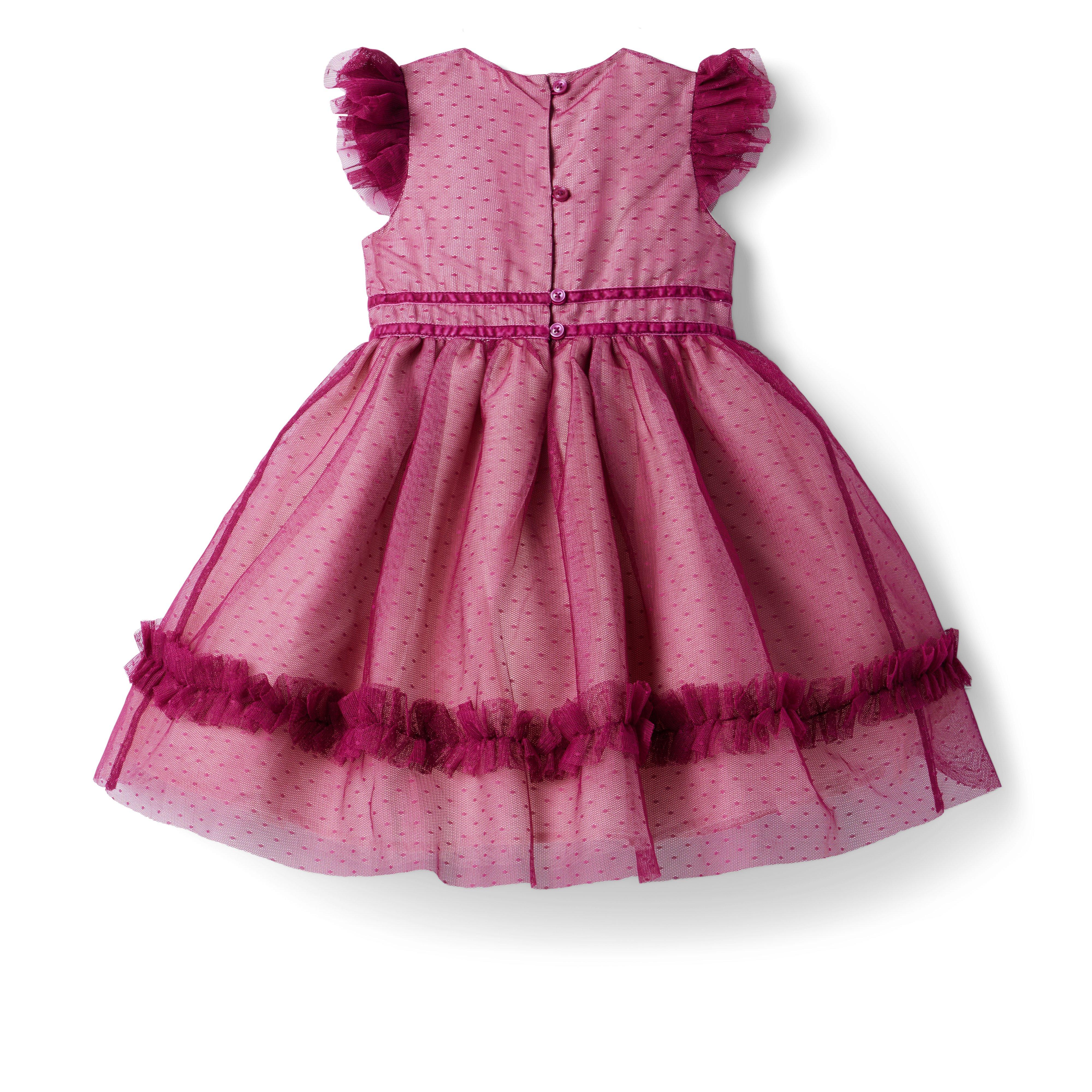 Ruffle Dot Tulle Dress  image number 2