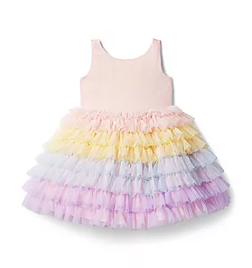 Birthday Rainbow Tulle Dress