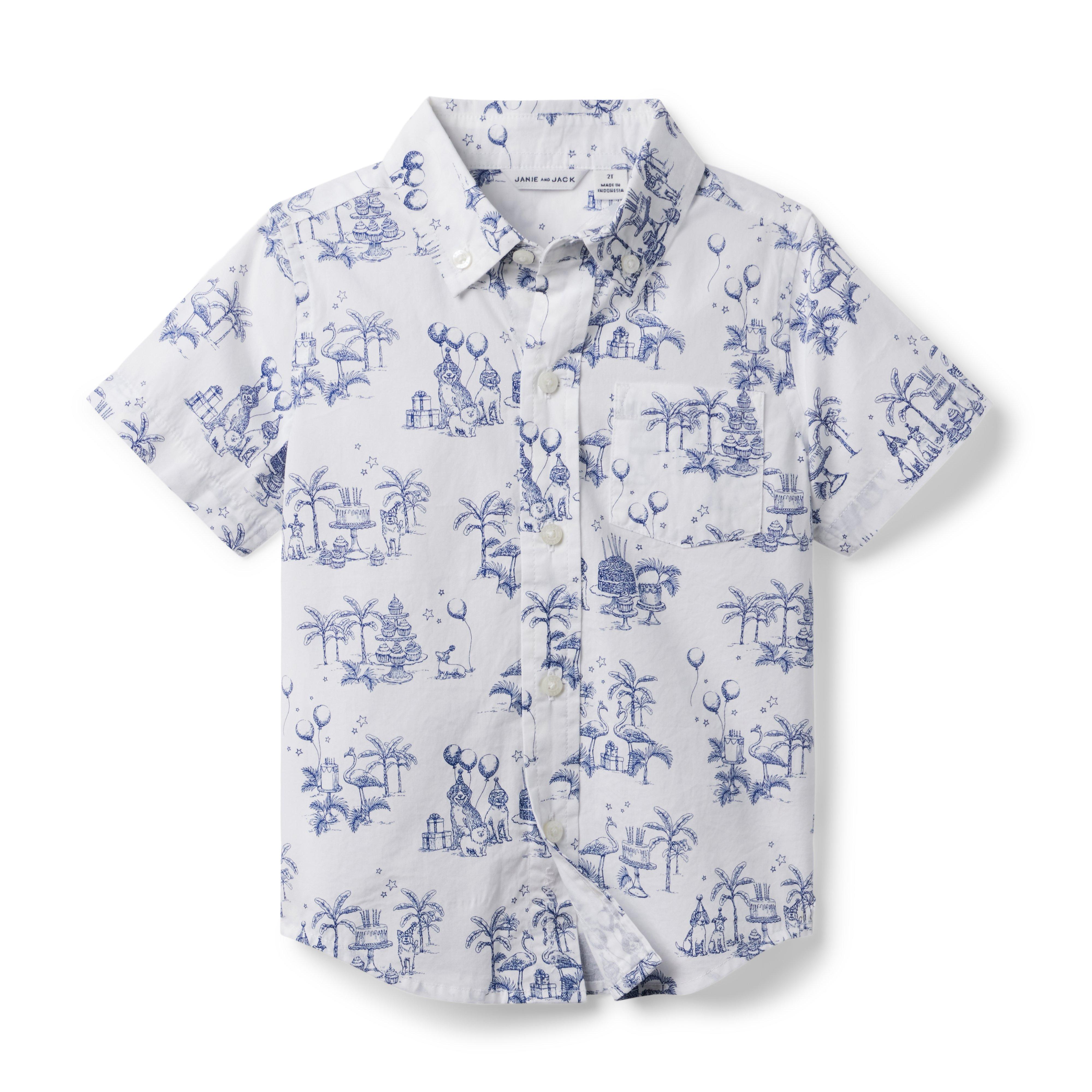Birthday Toile Poplin Shirt image number 0