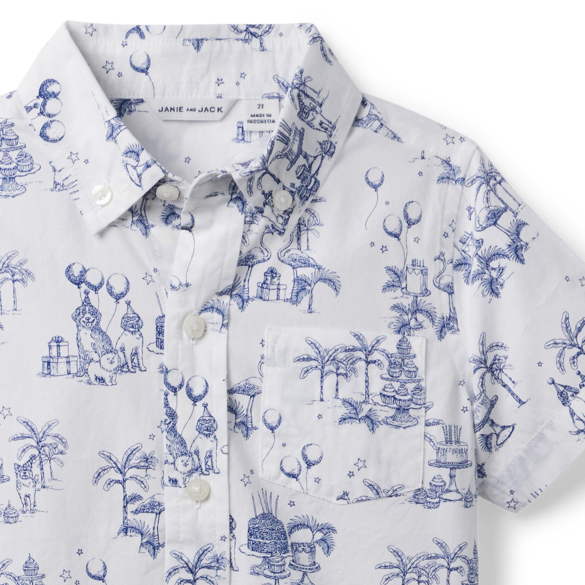 Birthday Toile Poplin Shirt image number 2