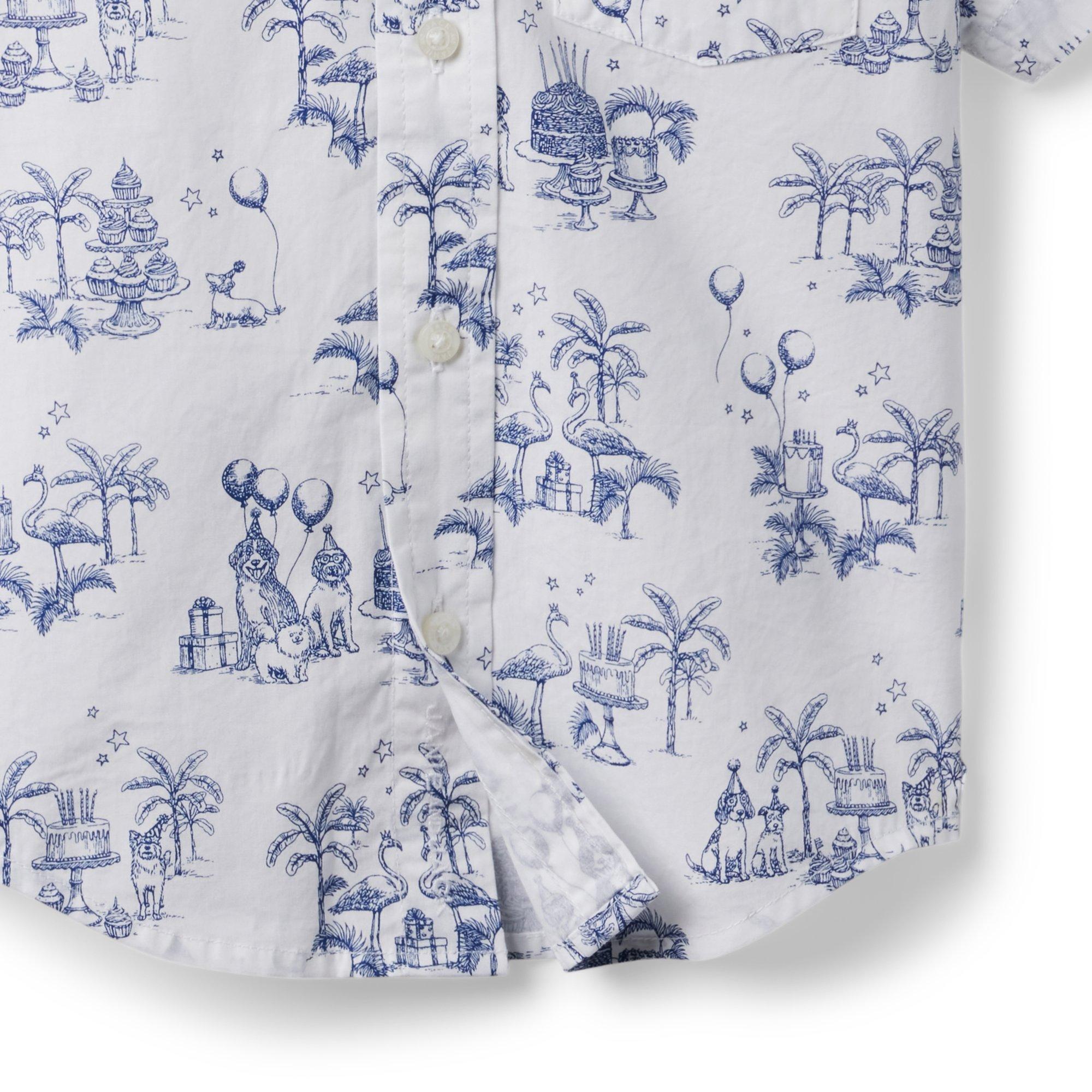 Birthday Toile Poplin Shirt image number 3