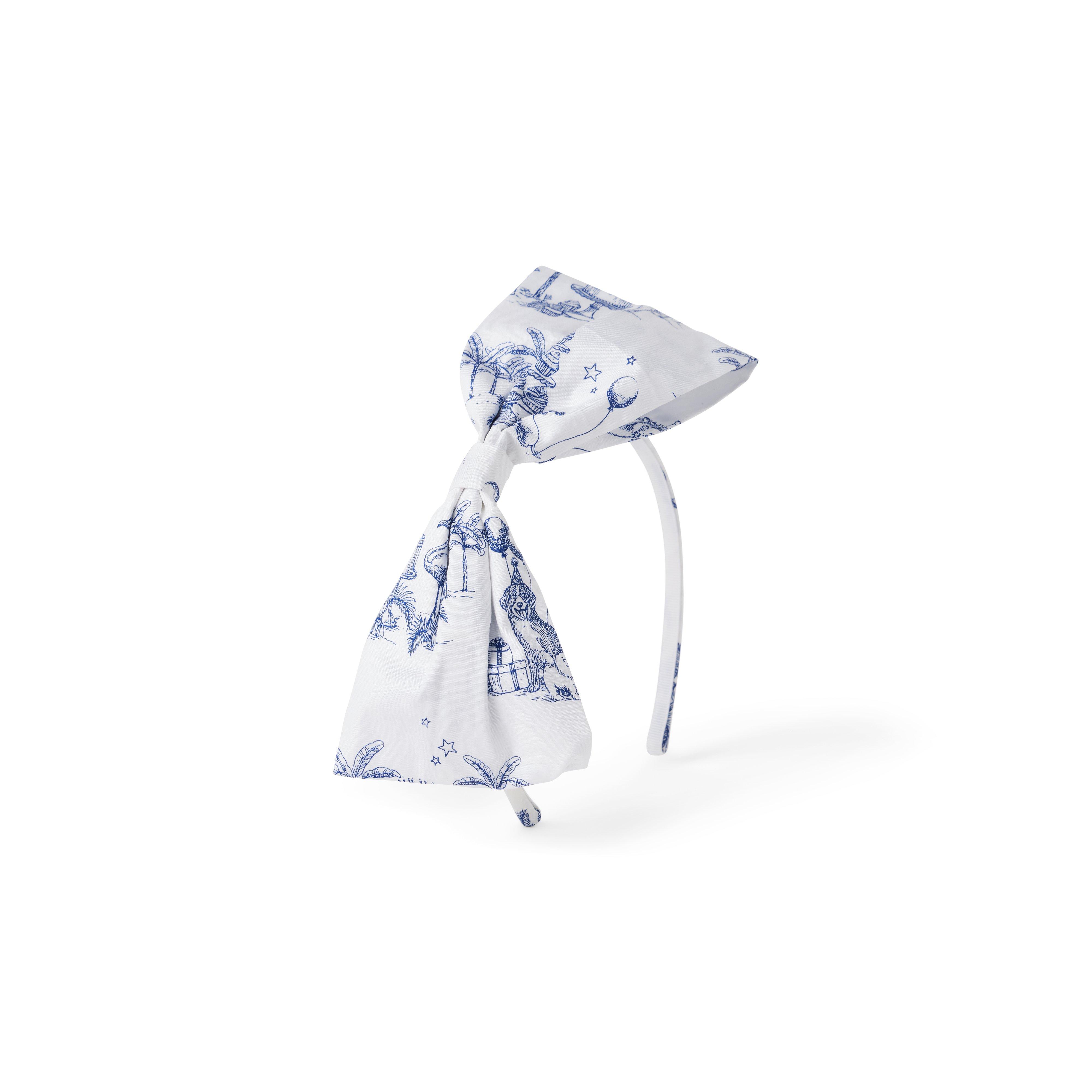 Birthday Toile Bow Headband image number 0