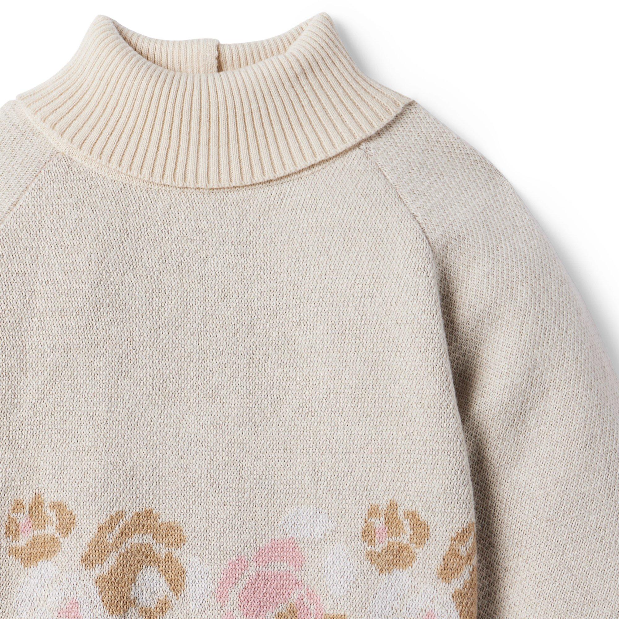 Floral Turtleneck Sweater image number 3