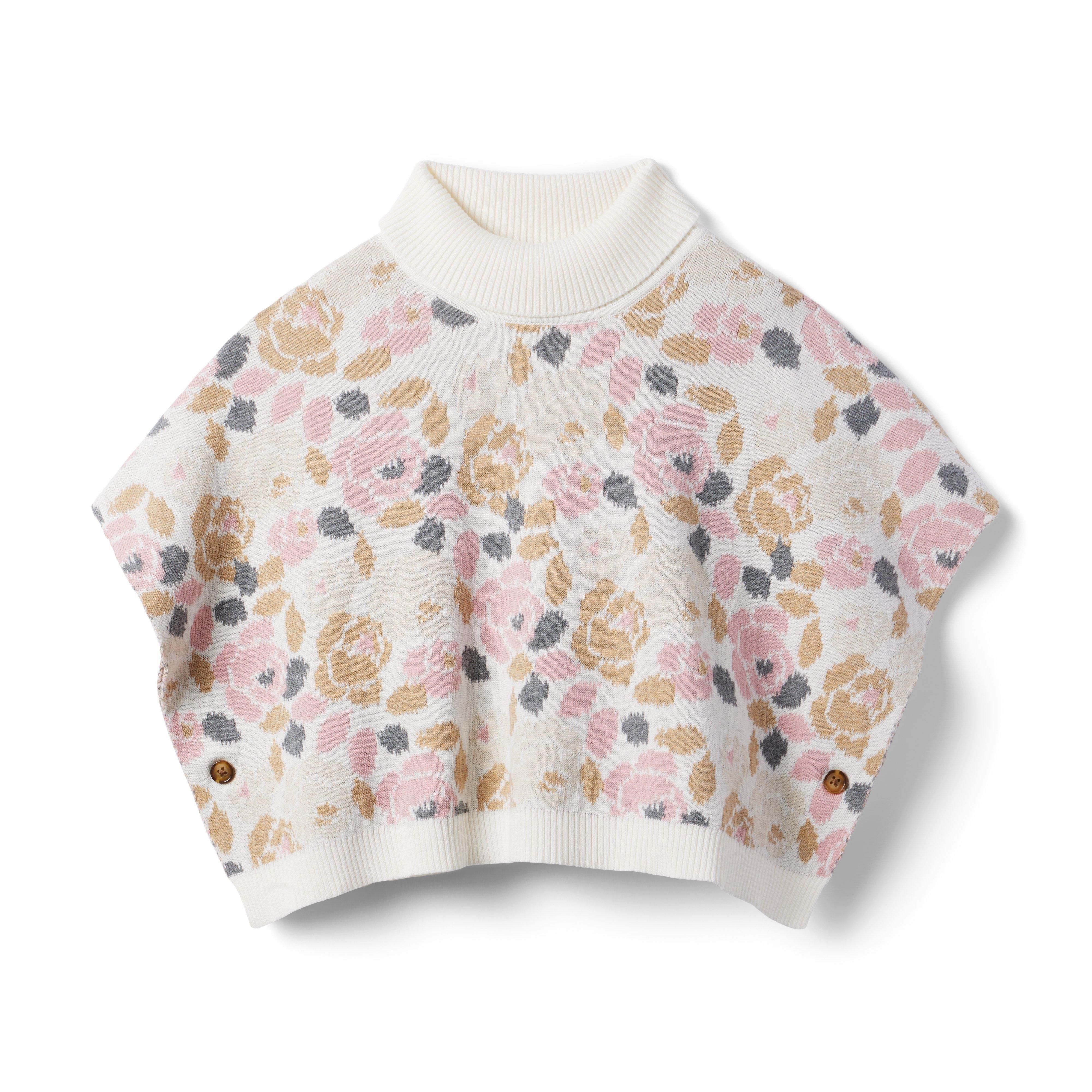 Floral Sweater Cape image number 0
