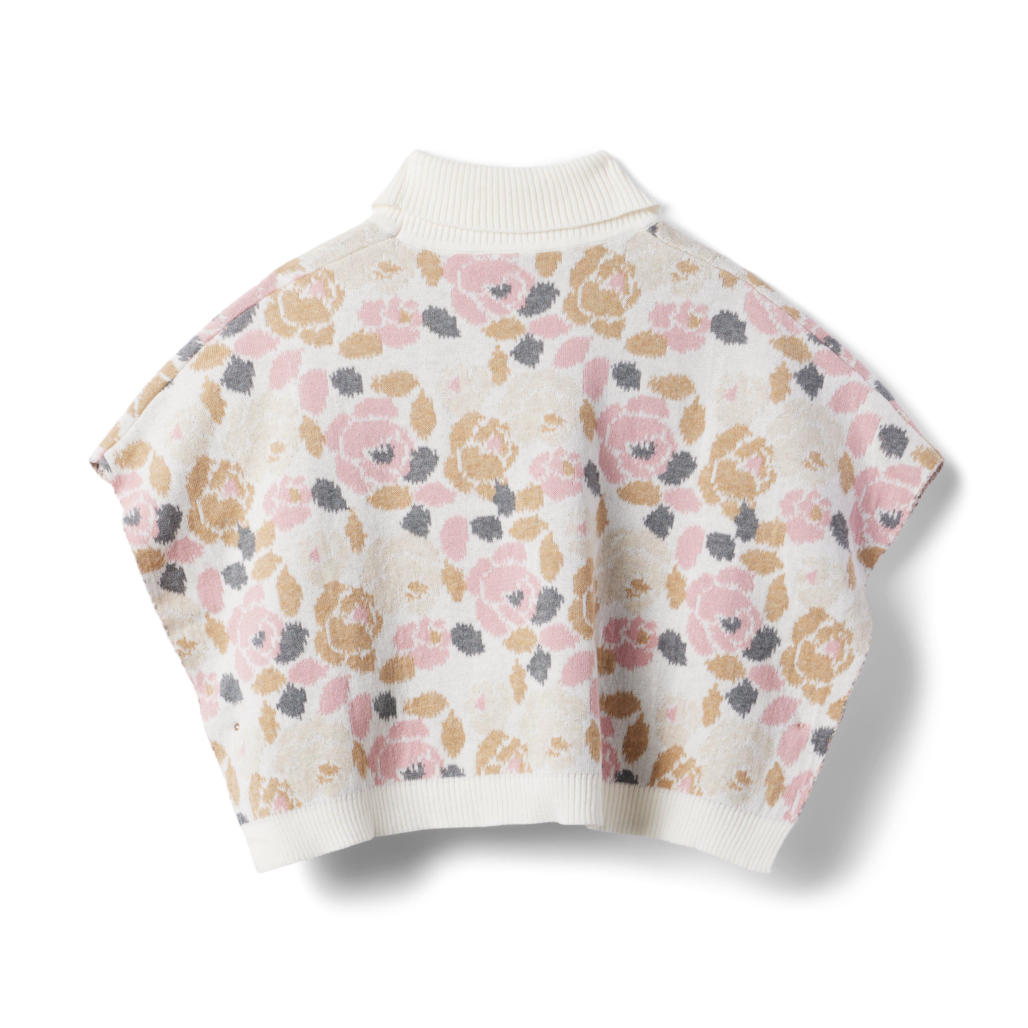 Floral Sweater Cape image number 1