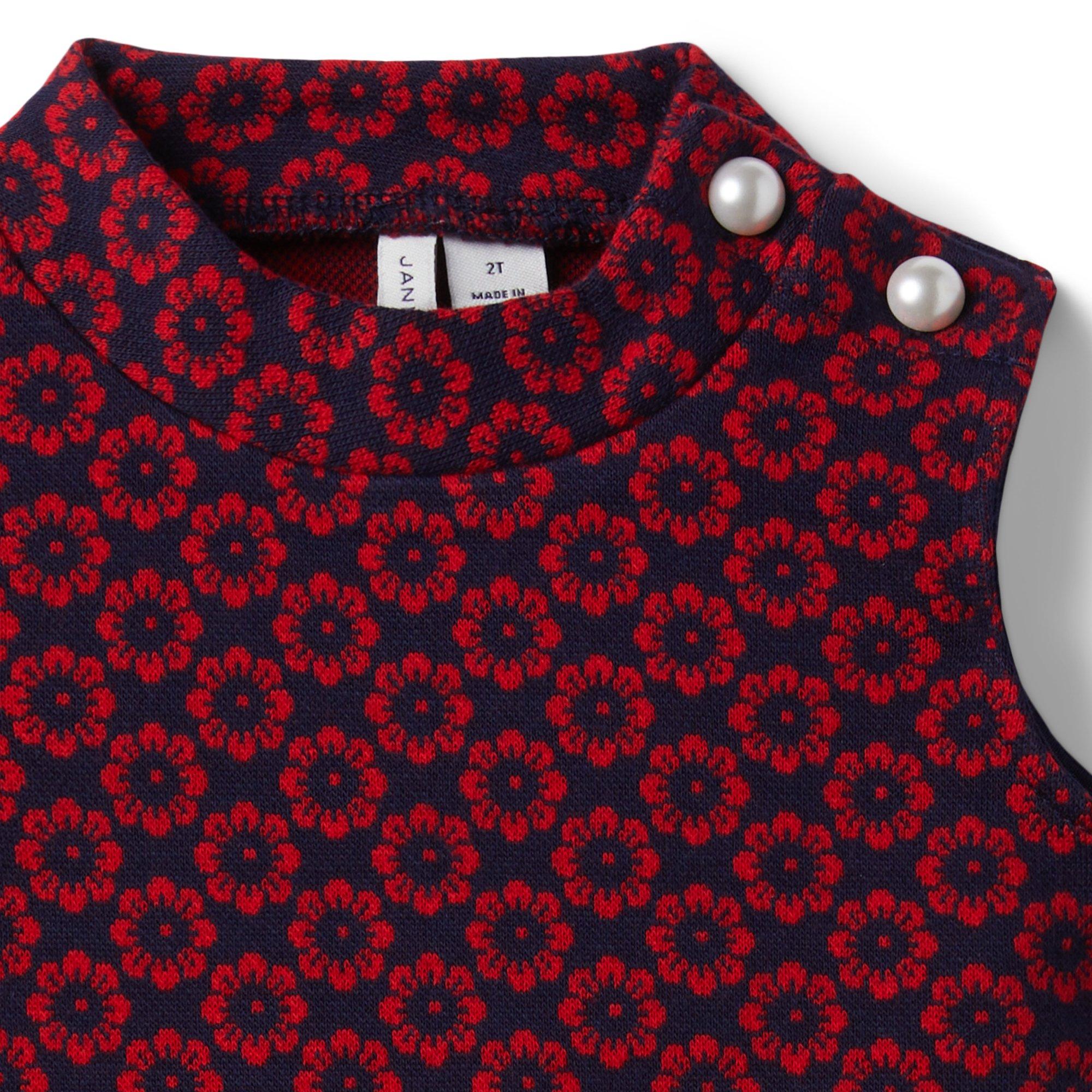 Floral Cropped Jacquard Top image number 2