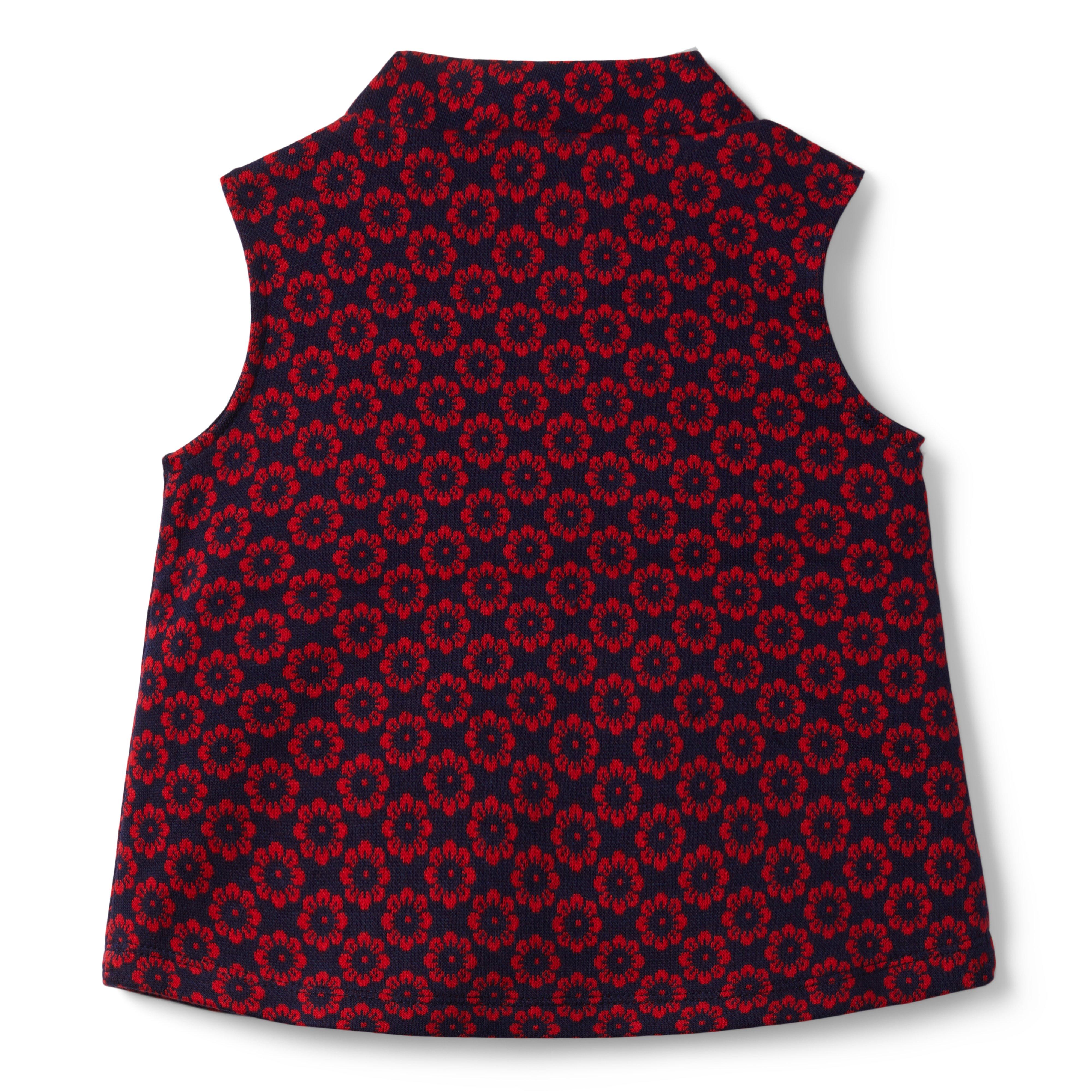 Floral Cropped Jacquard Top image number 1