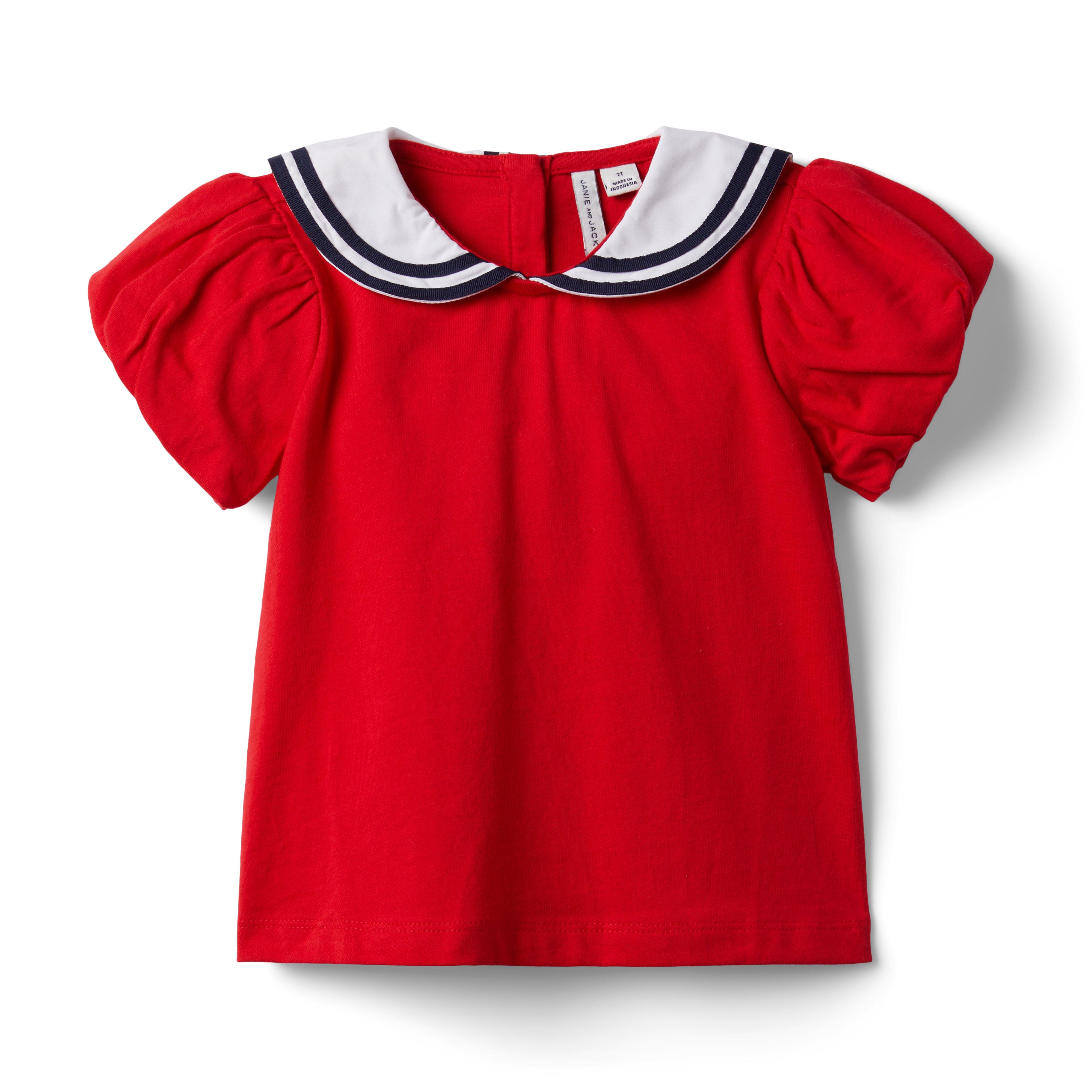 Bubble Sleeve Jersey Top