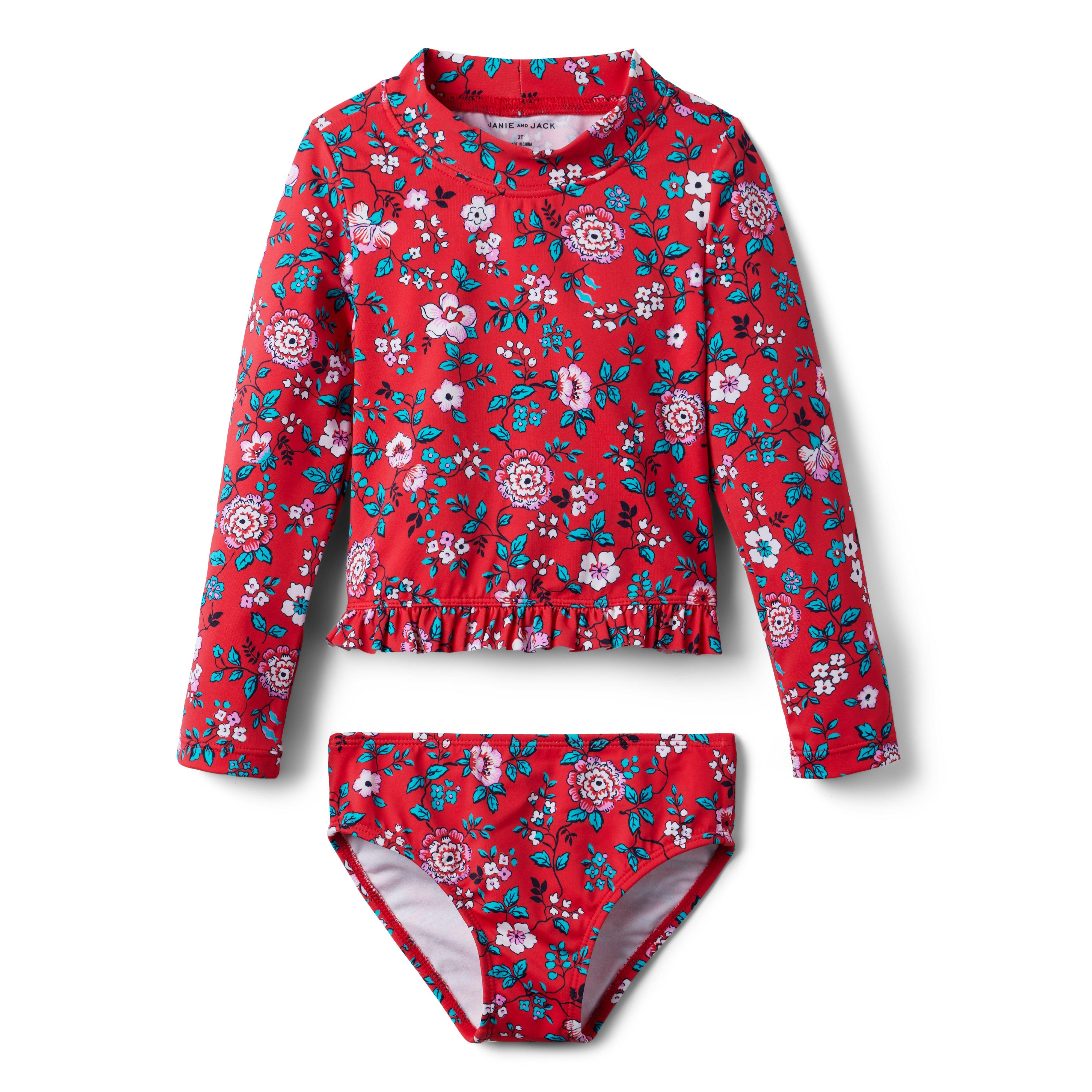 Floral Rash Guard Set image number 0