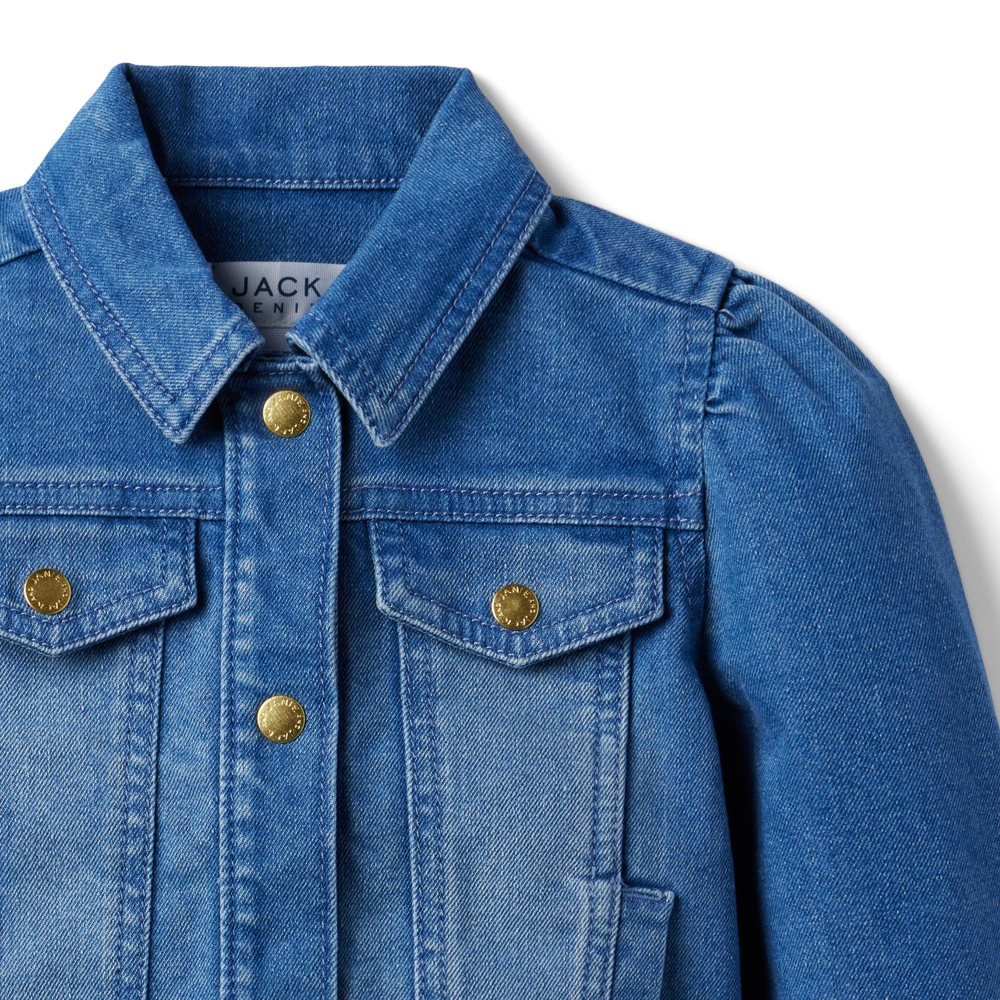 Denim Puff Sleeve Jacket image number 2