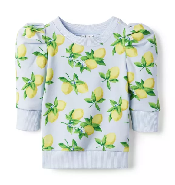 Lemon Puff Sleeve Sweatshirt image number 0