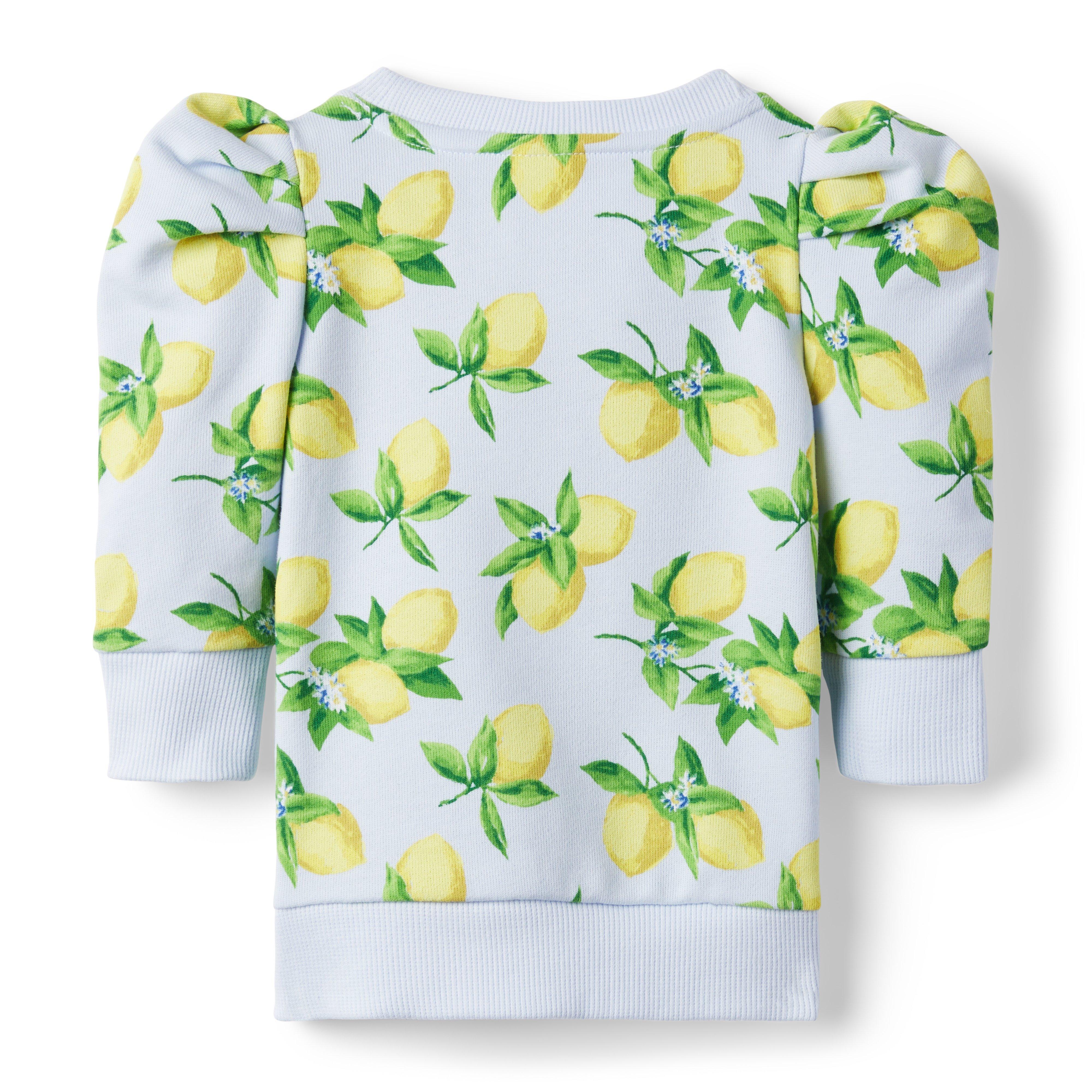 Lemon Puff Sleeve Sweatshirt image number 1