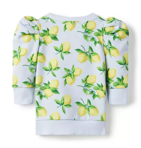 Lemon Puff Sleeve Sweatshirt image number 1