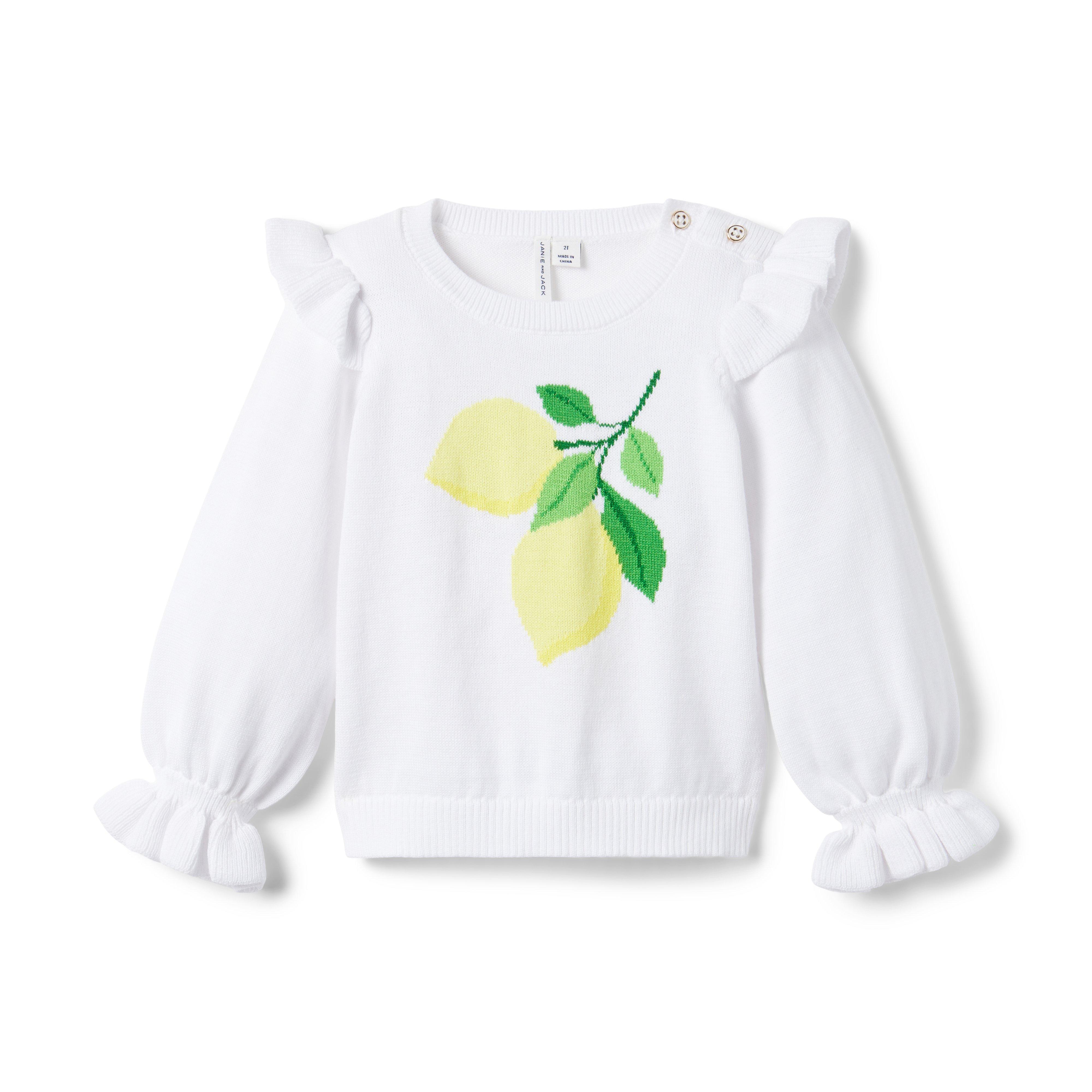 Lemon Ruffle Sleeve Sweater image number 0