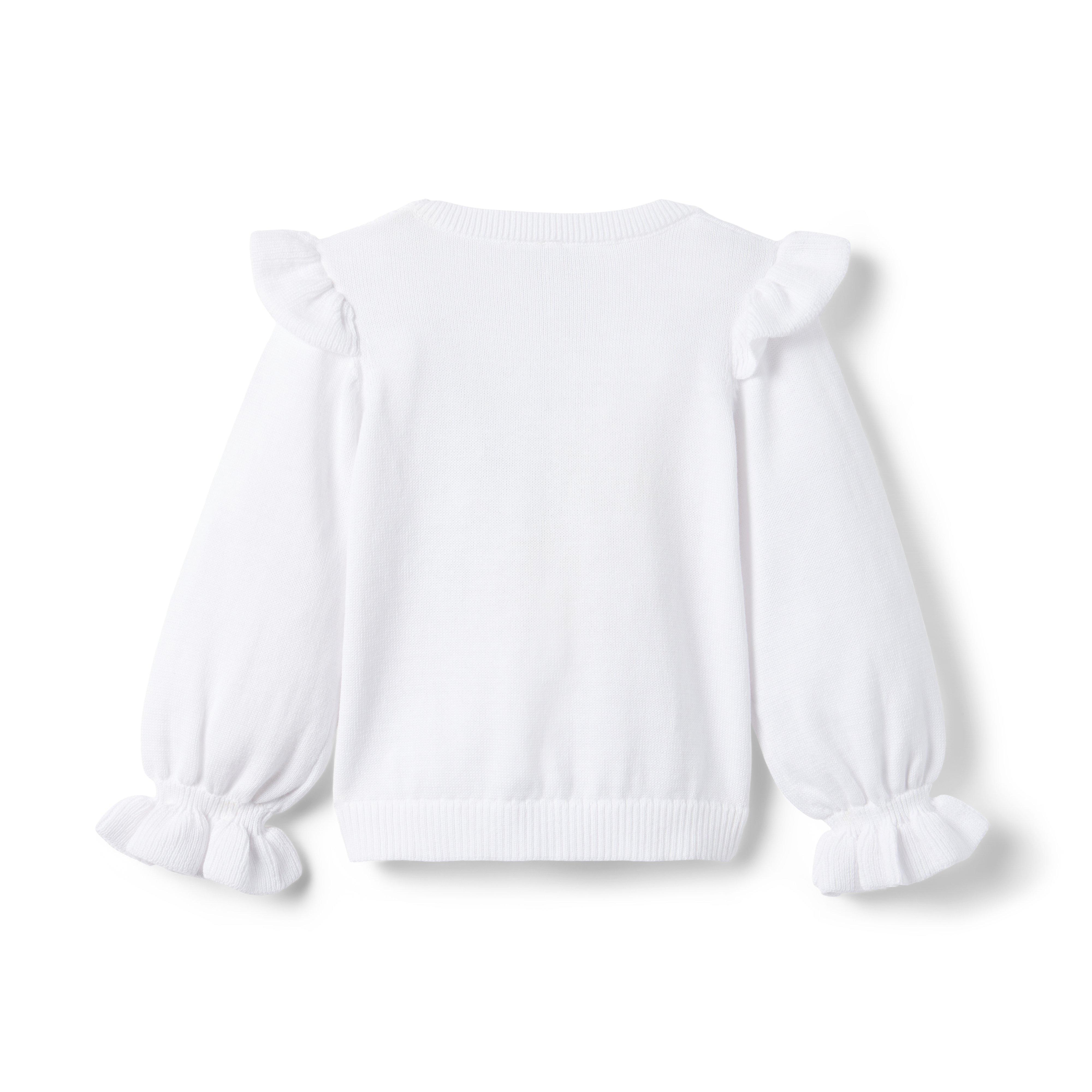 Lemon Ruffle Sleeve Sweater image number 1