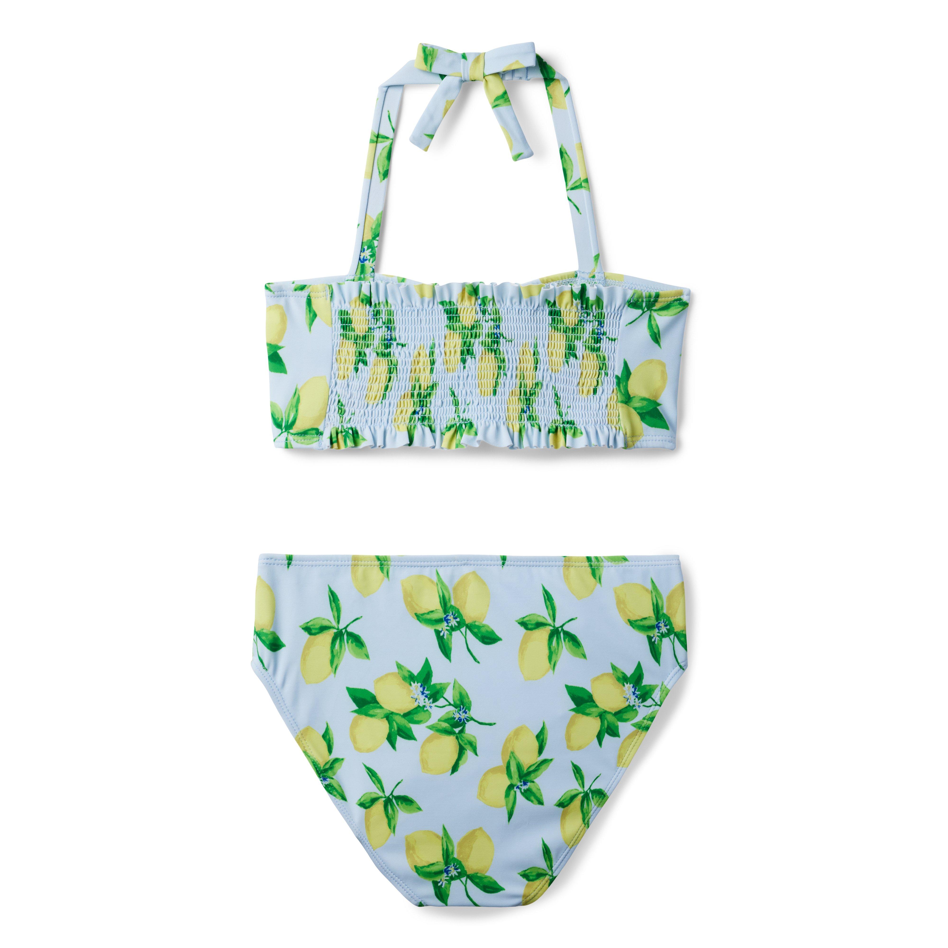 Recycled Lemon Halter 2-Piece Swimsuit image number 1