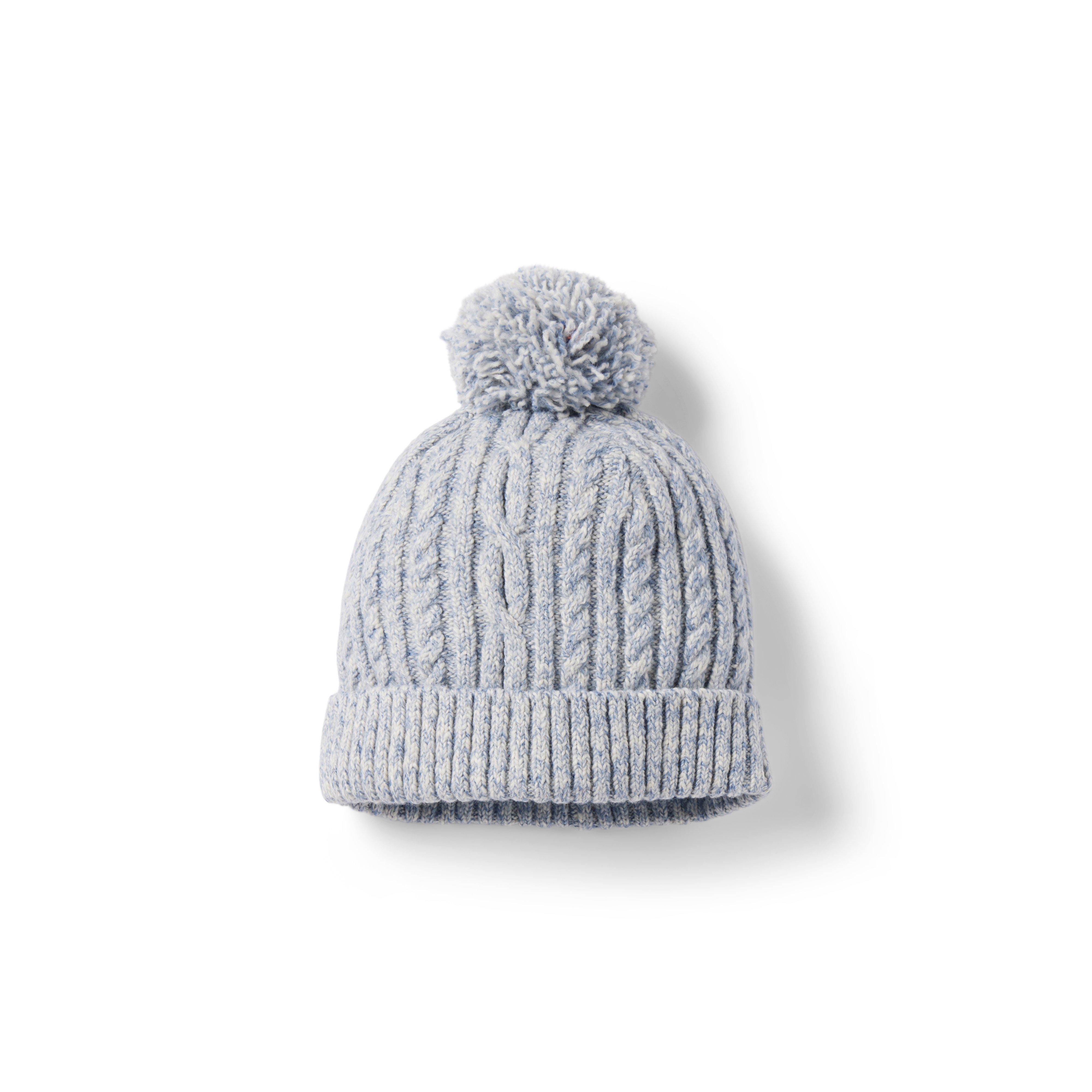 Baby Cable Knit Pom Beanie