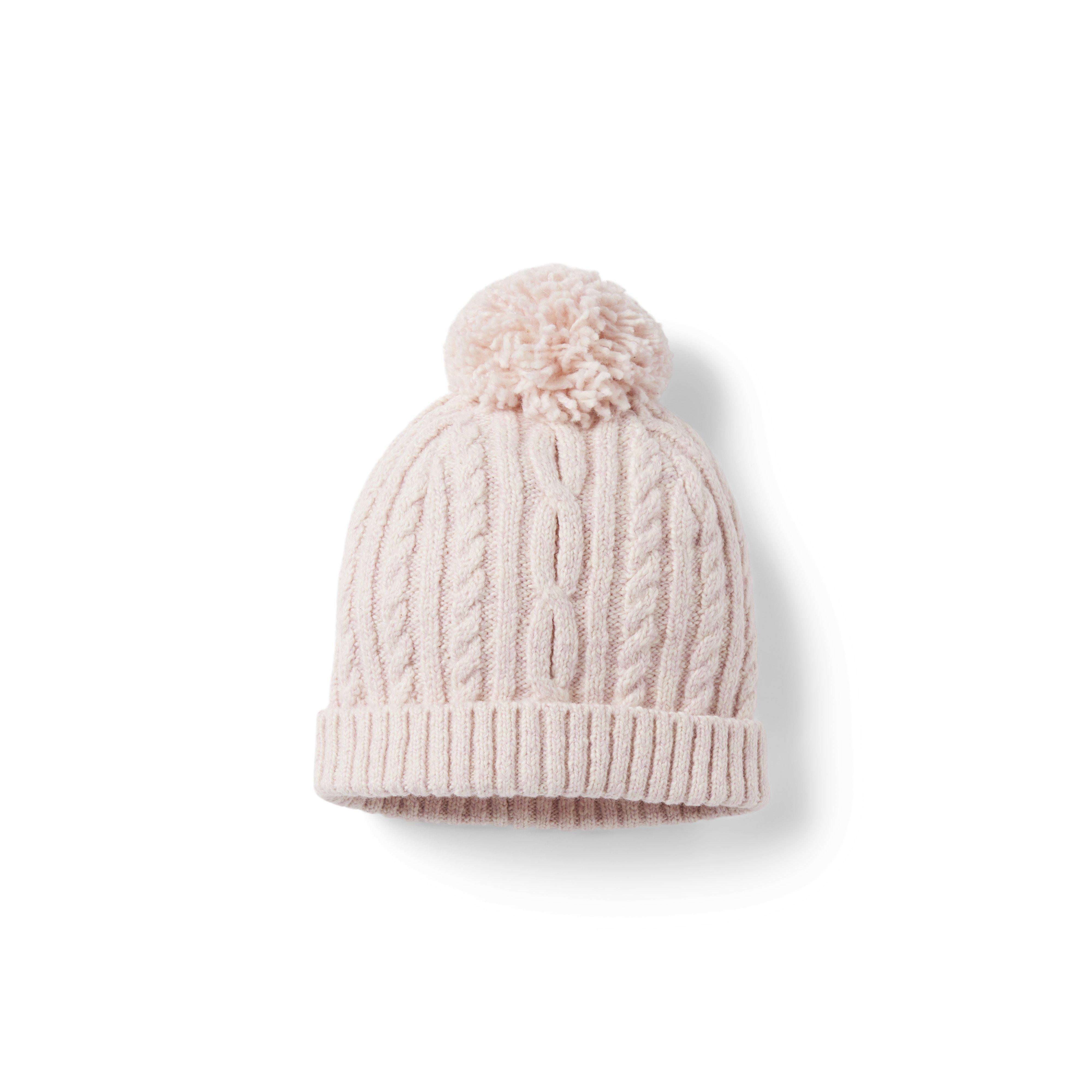 Baby Cable Knit Pom Beanie image number 0