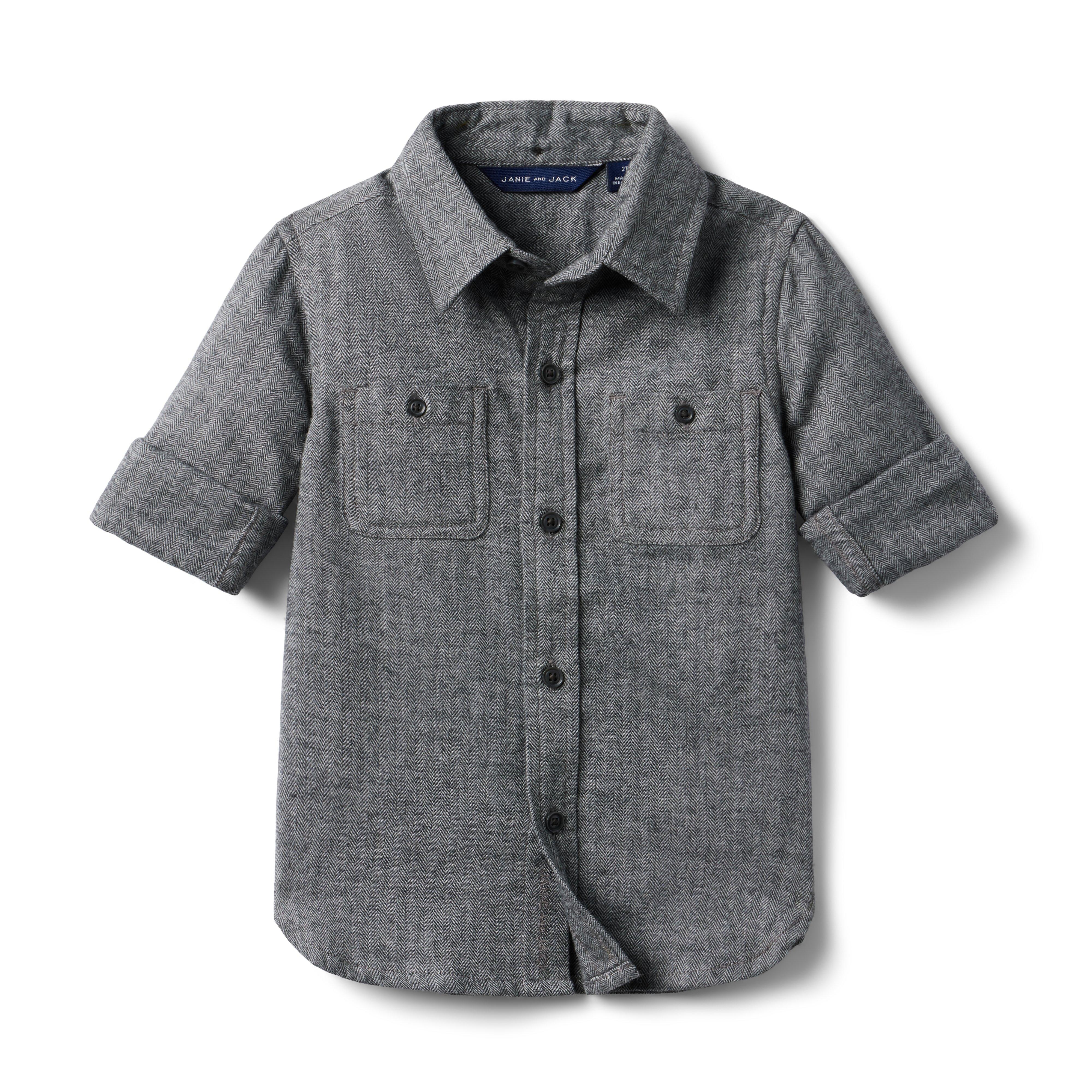 Brushed Herringbone Shirt image number 2