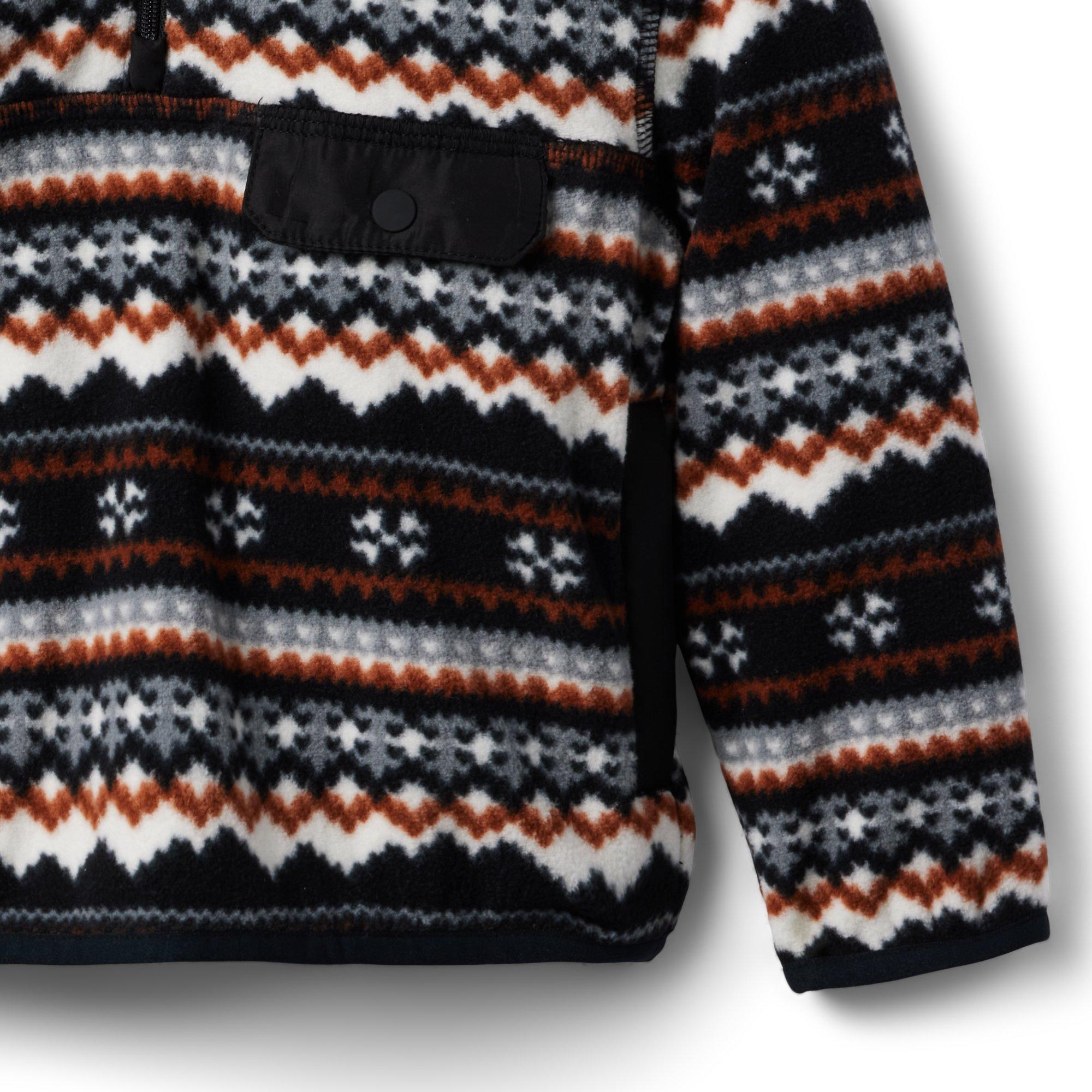 Fair Isle Fleece Half Zip Pullover image number 3