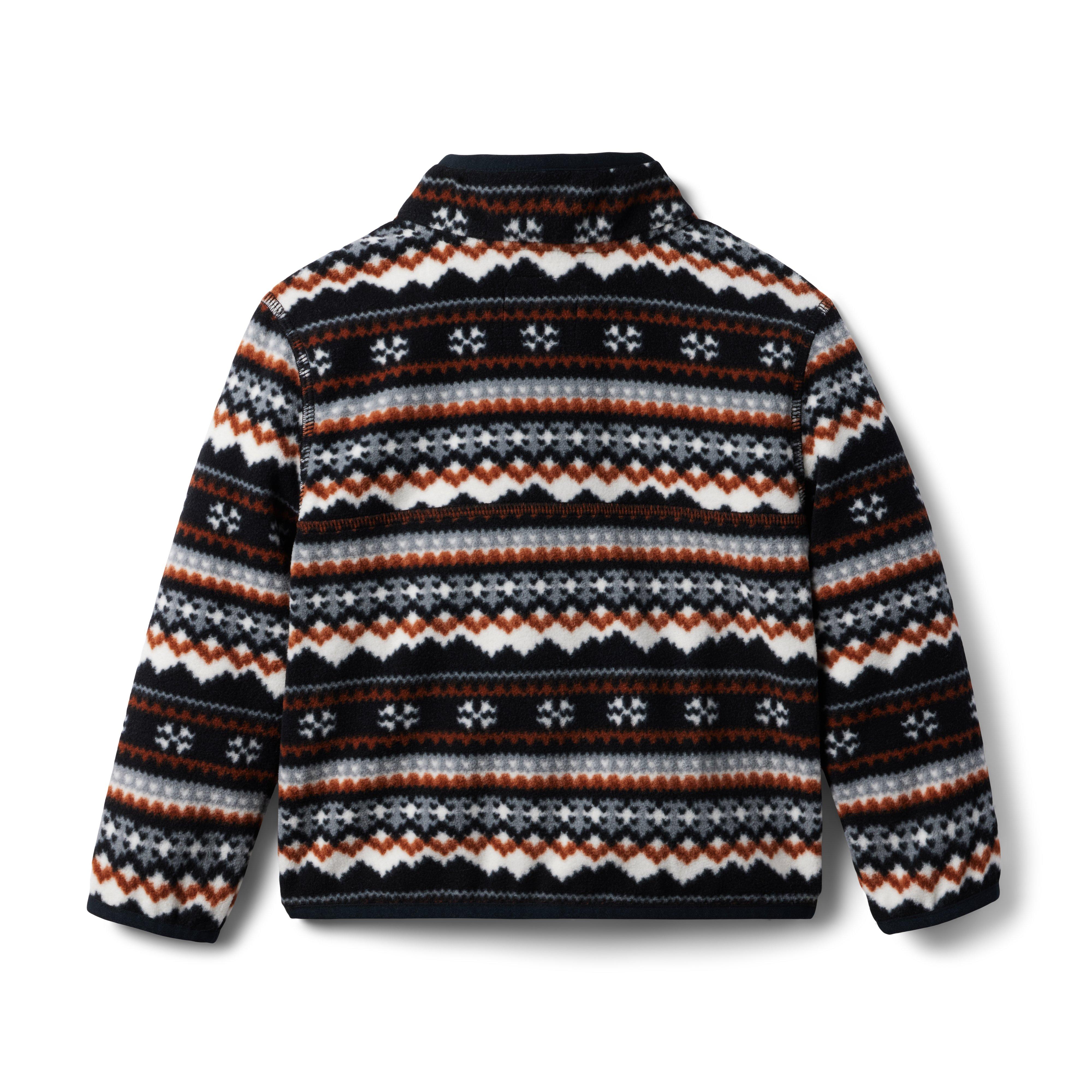 Fair Isle Fleece Half Zip Pullover image number 1