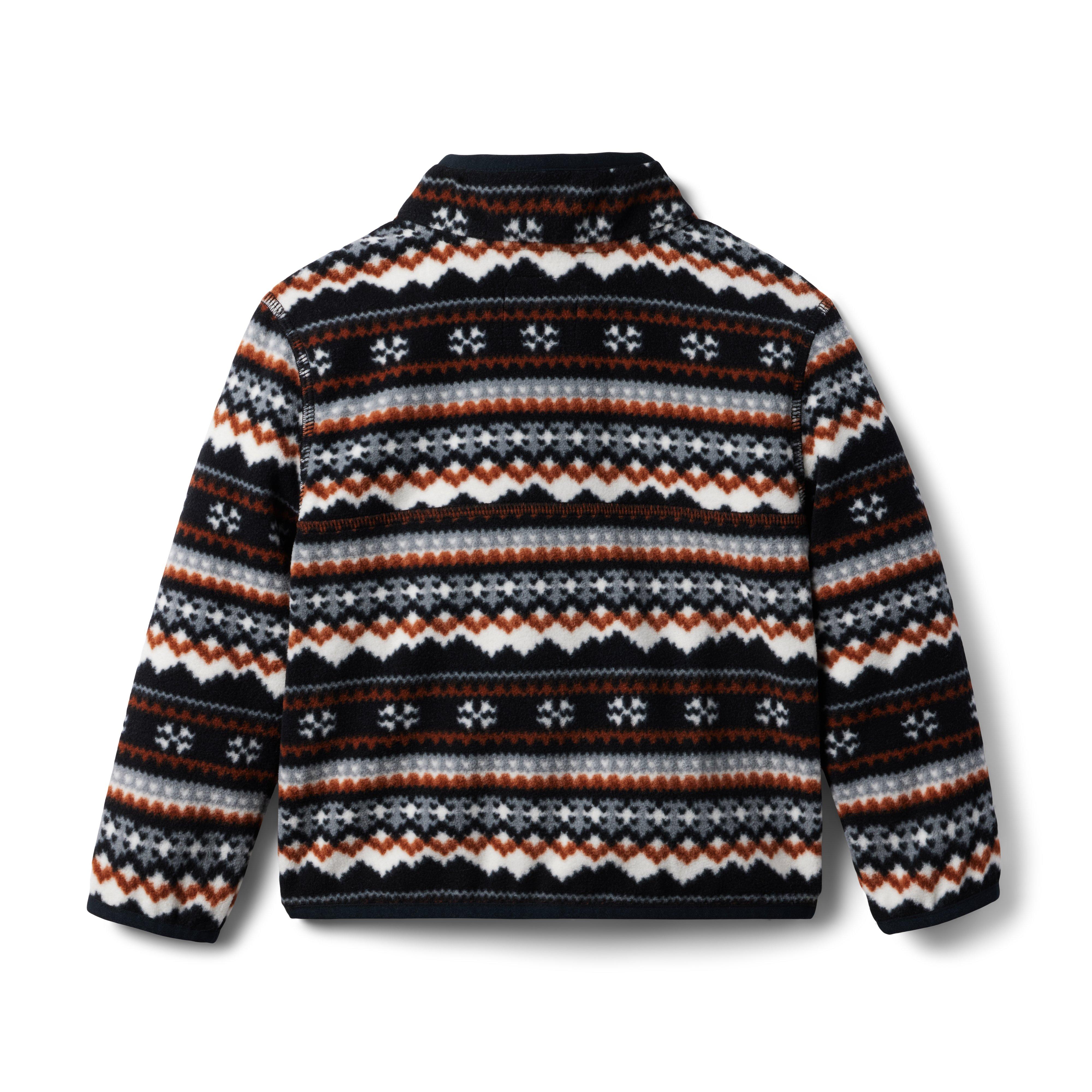 Fair Isle Fleece Half Zip Pullover image number 1