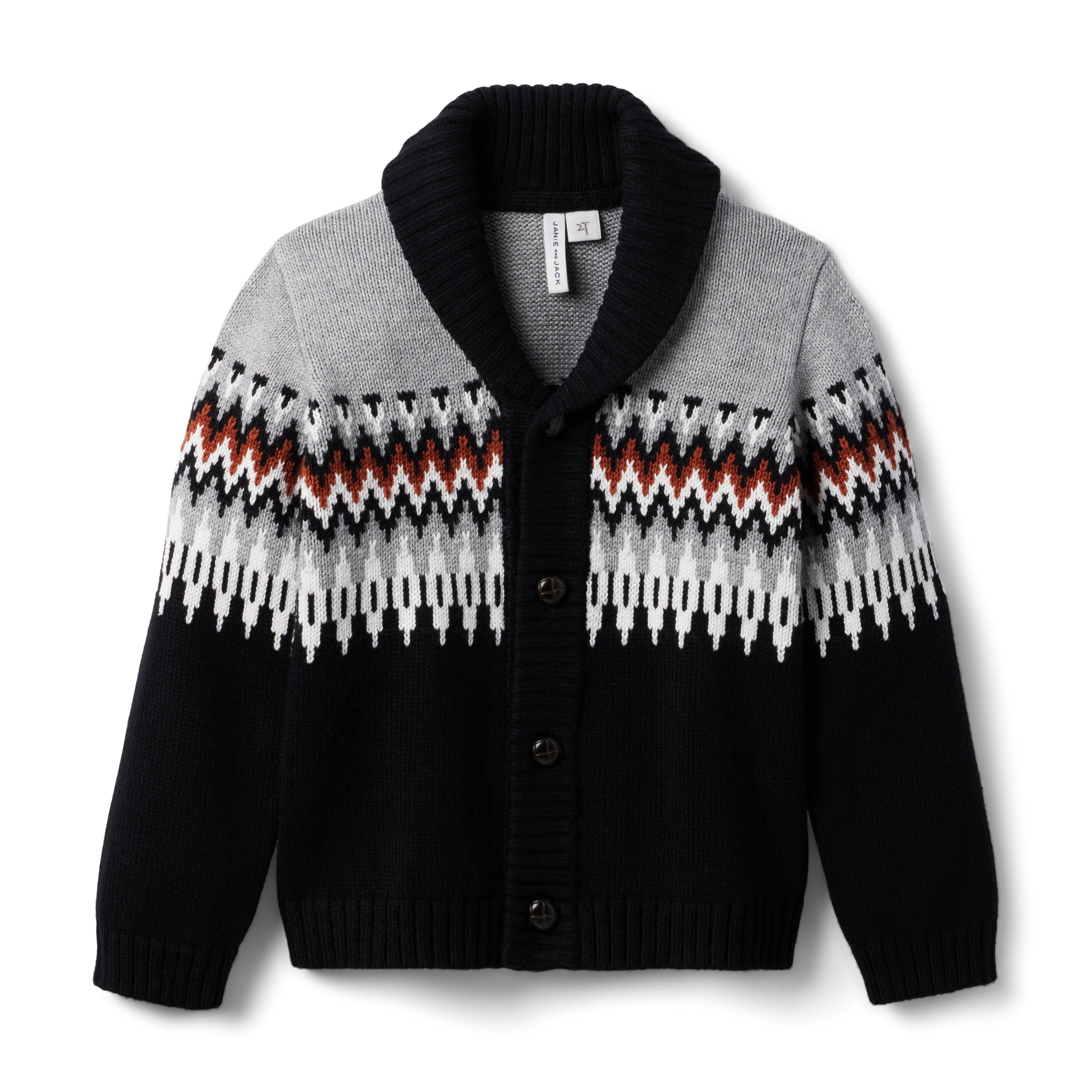 Janie and Jack Fair Isle Cardigan