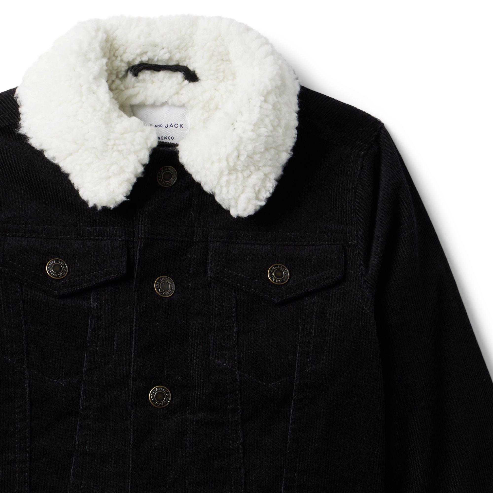 Corduroy Sherpa Collar Trucker Jacket image number 3