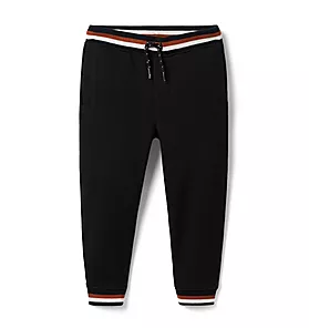 Striped Cuff French Terry Jogger