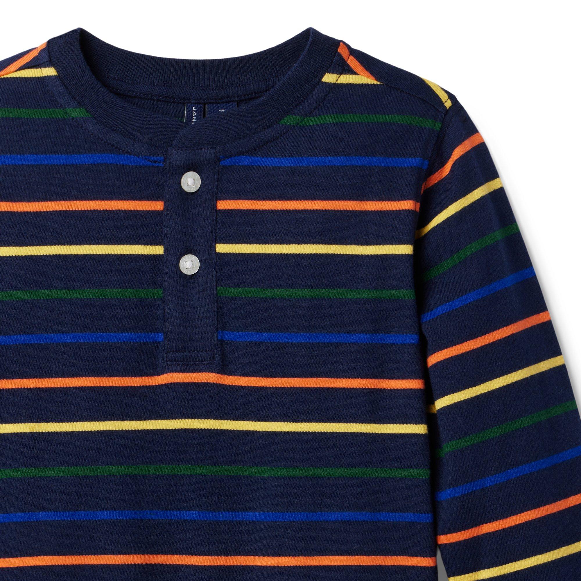 Striped Henley Tee image number 2