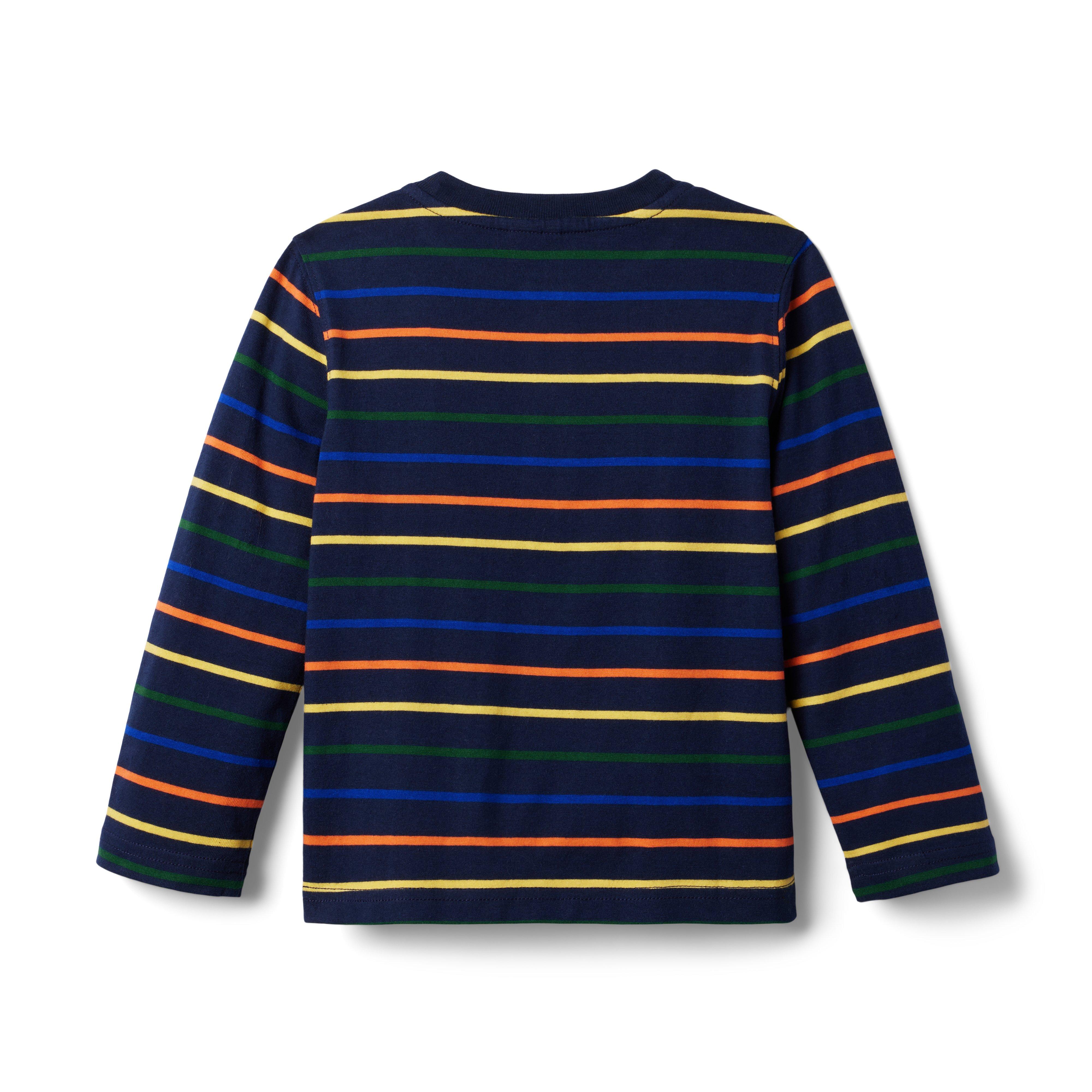 Striped Henley Tee image number 1