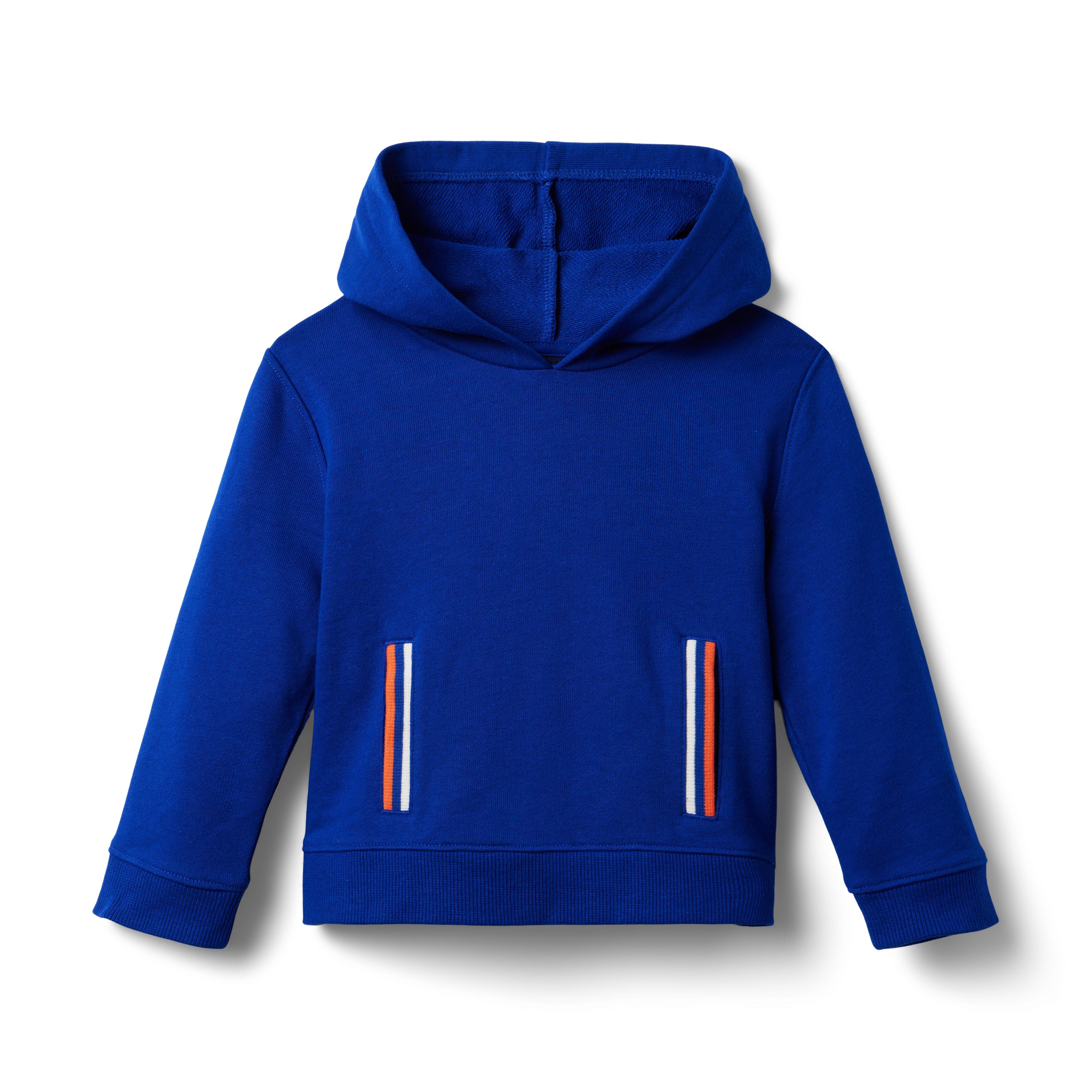 Stripe Pocket Hooded French Terry Sweatshirt image number 0