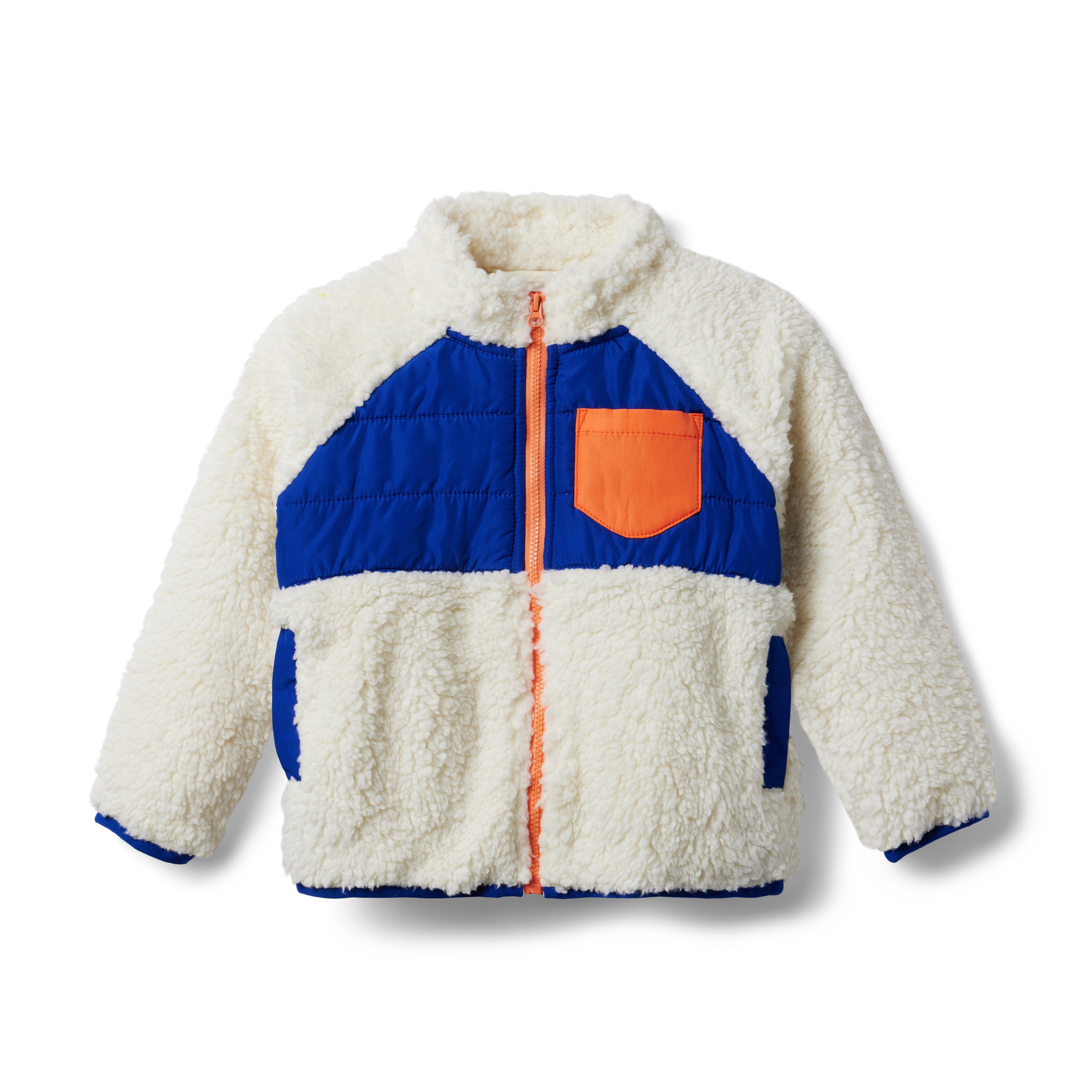 Boy Mother Goose Colorblocked Sherpa Jacket by Janie and Jack