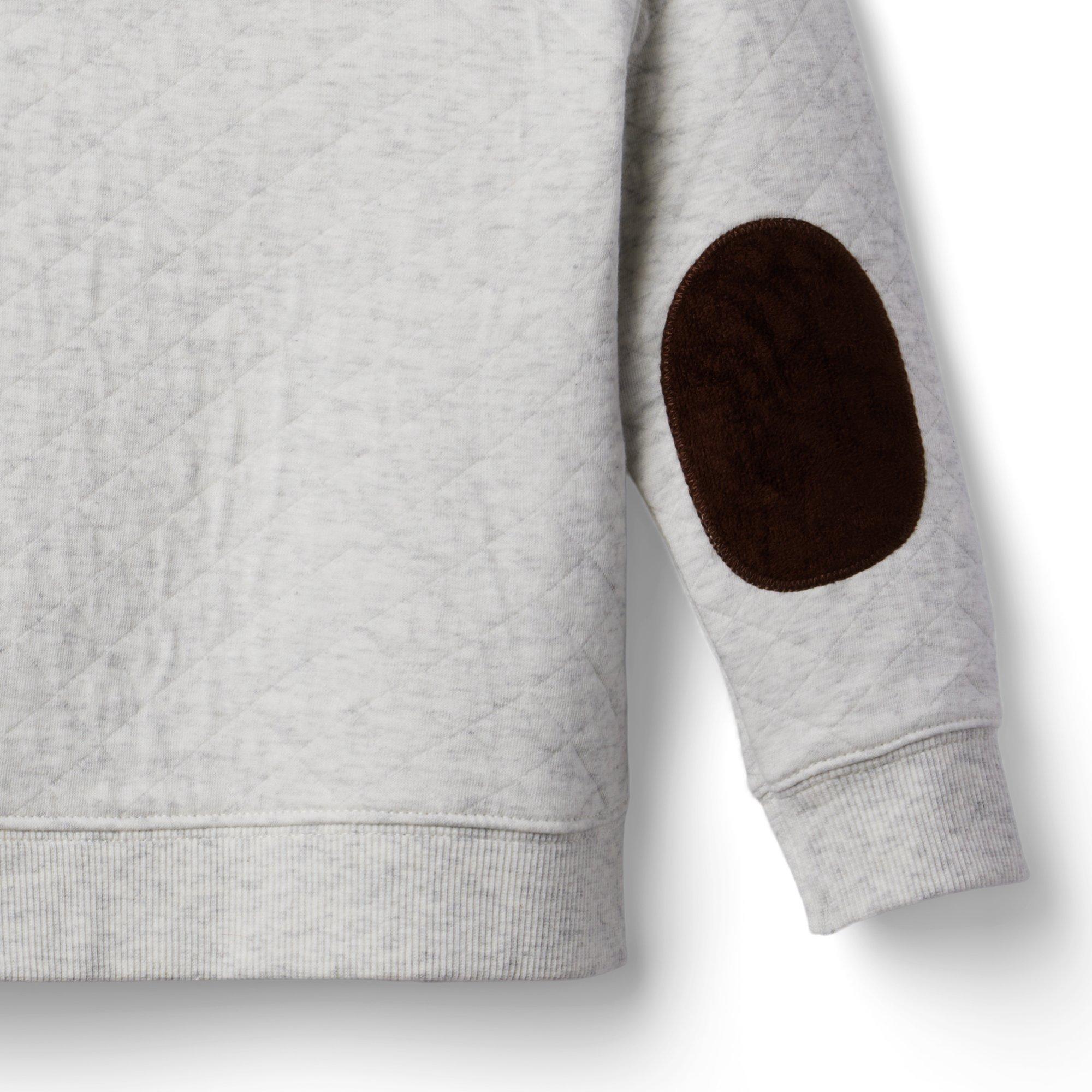 Quilted Shawl Collar Sweatshirt image number 6