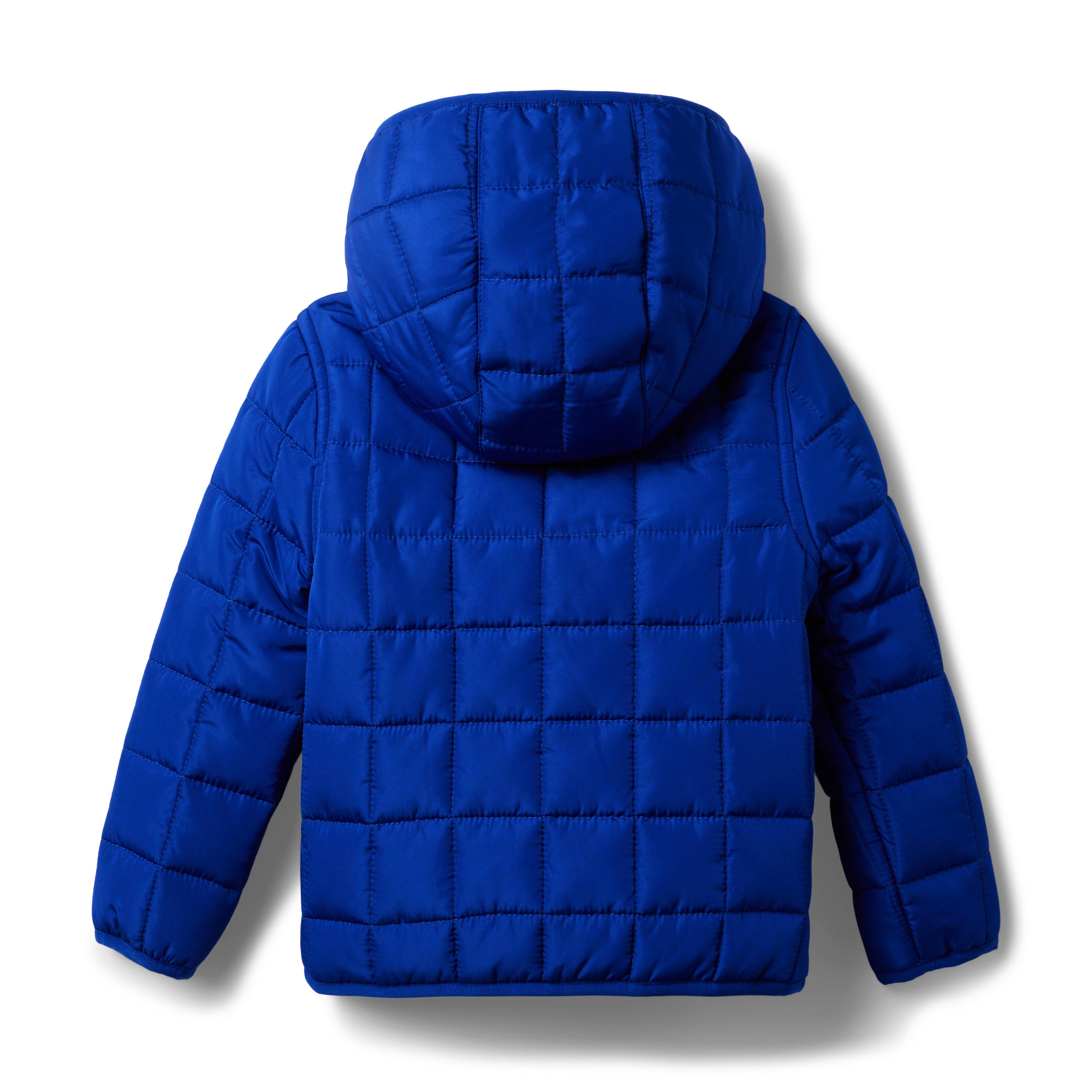 Sherpa-Lined Hooded Puffer Jacket image number 1