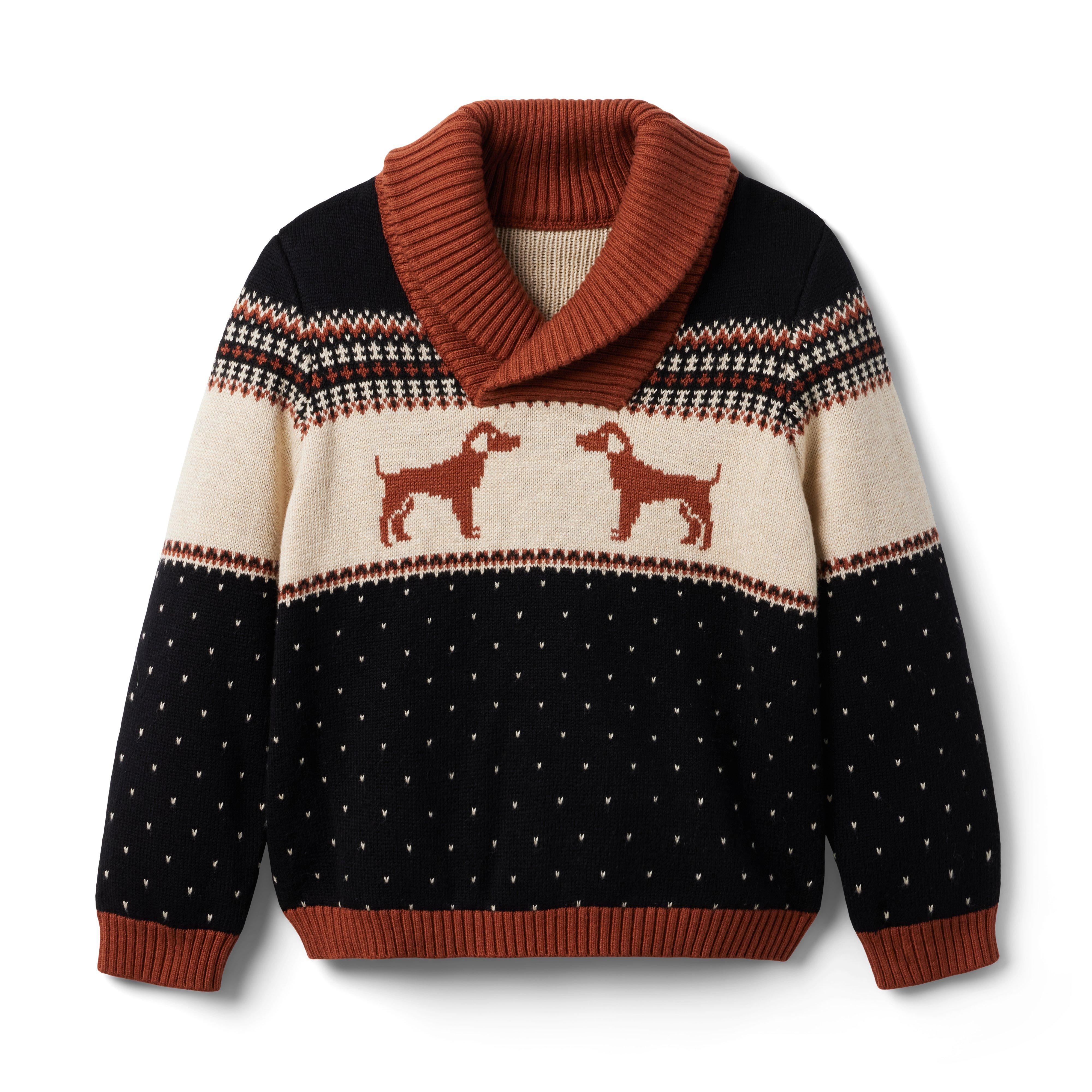 Buy Gymboree Deer Patterned Crew Neck Sweater In Brown