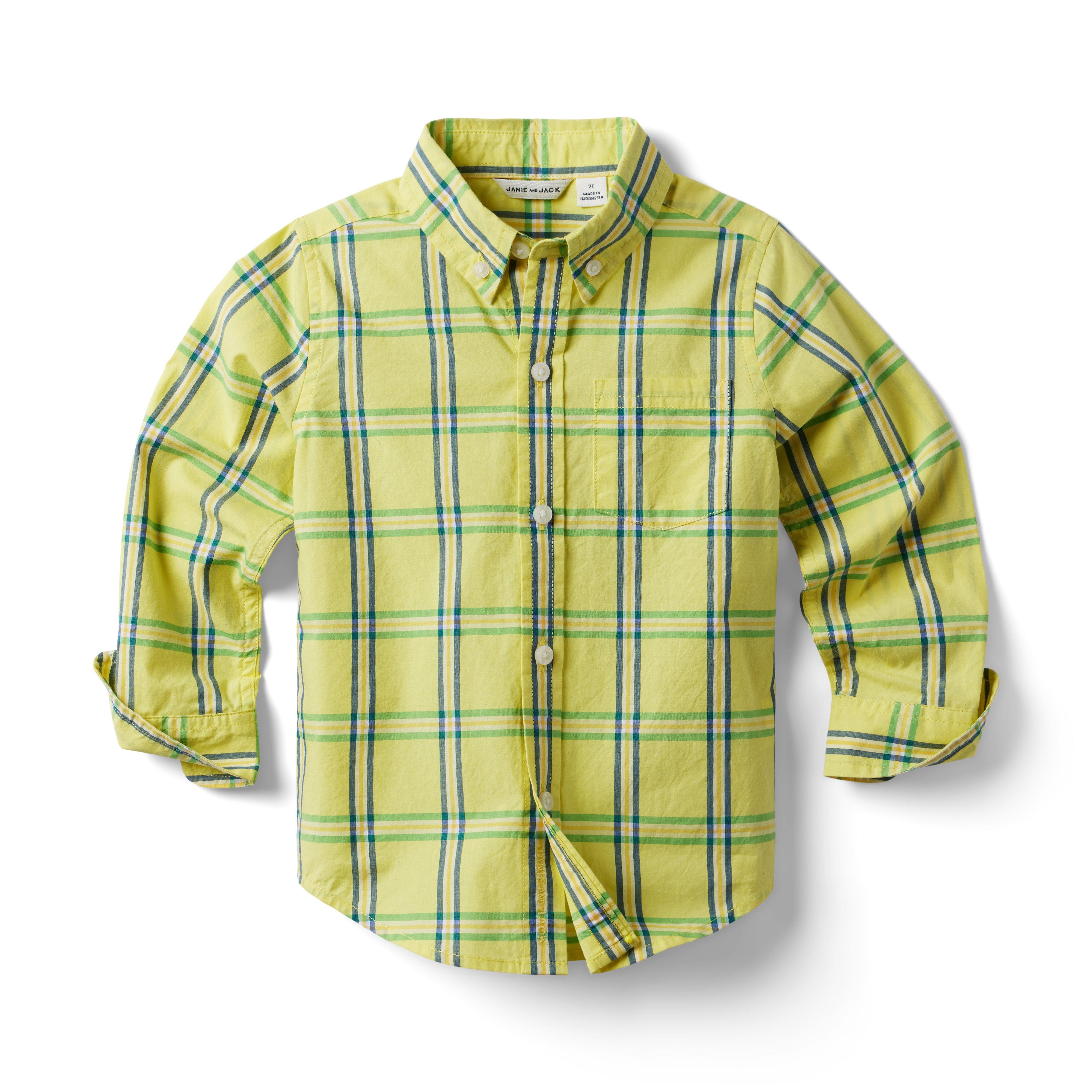 Plaid Poplin Shirt