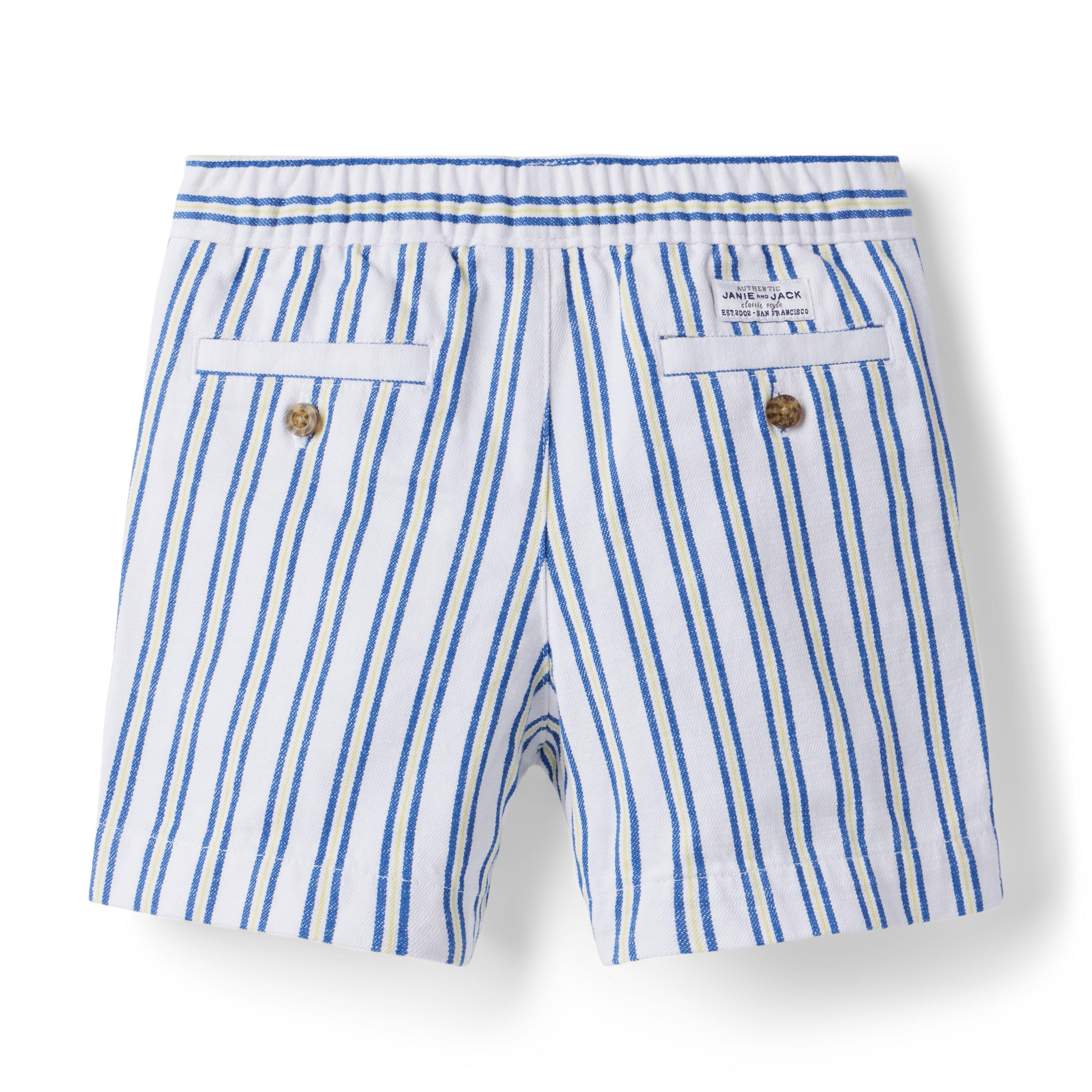 Striped Twill Pull-On Short image number 1