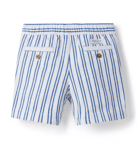 Striped Twill Pull-On Short image number 1