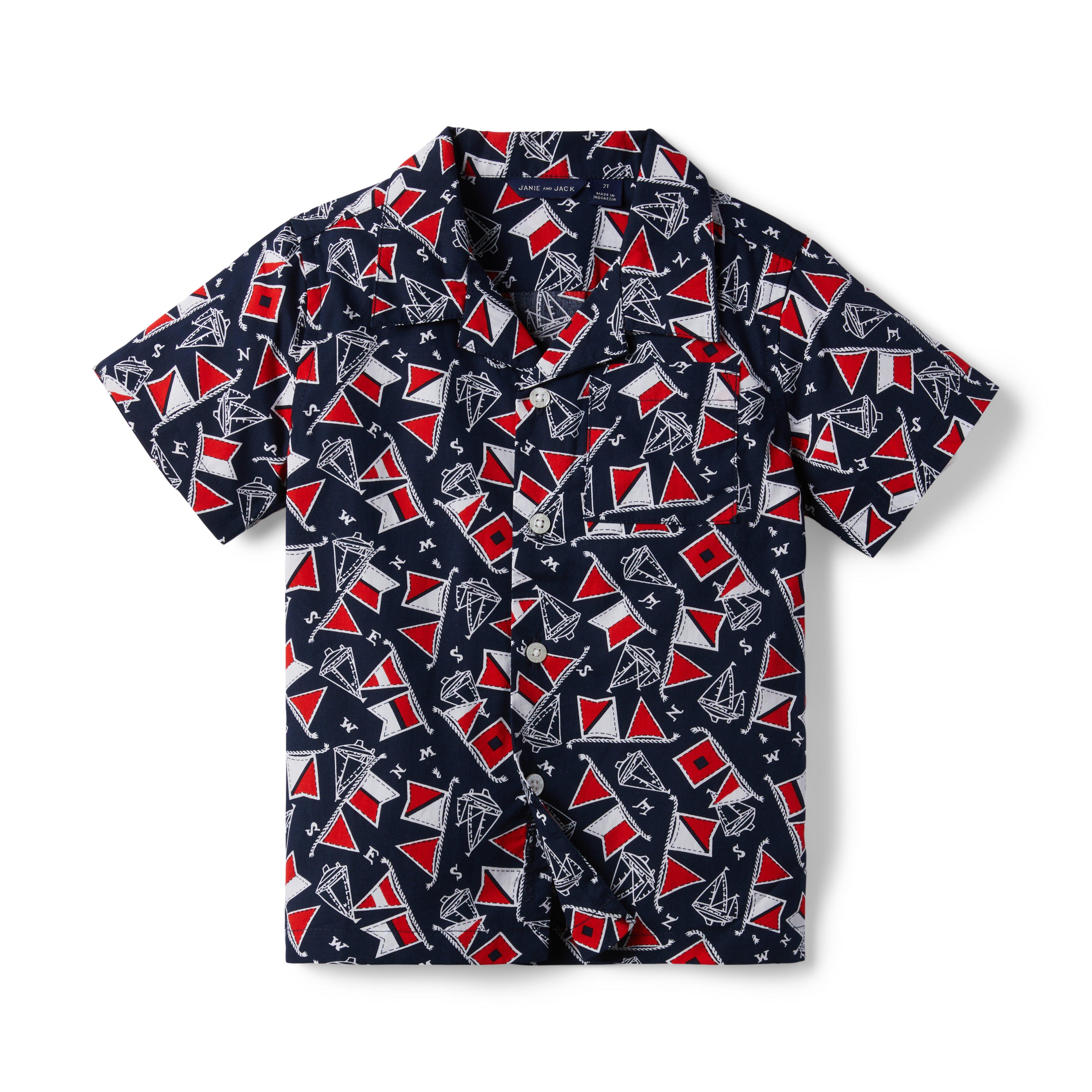 Nautical Poplin Cabana Shirt