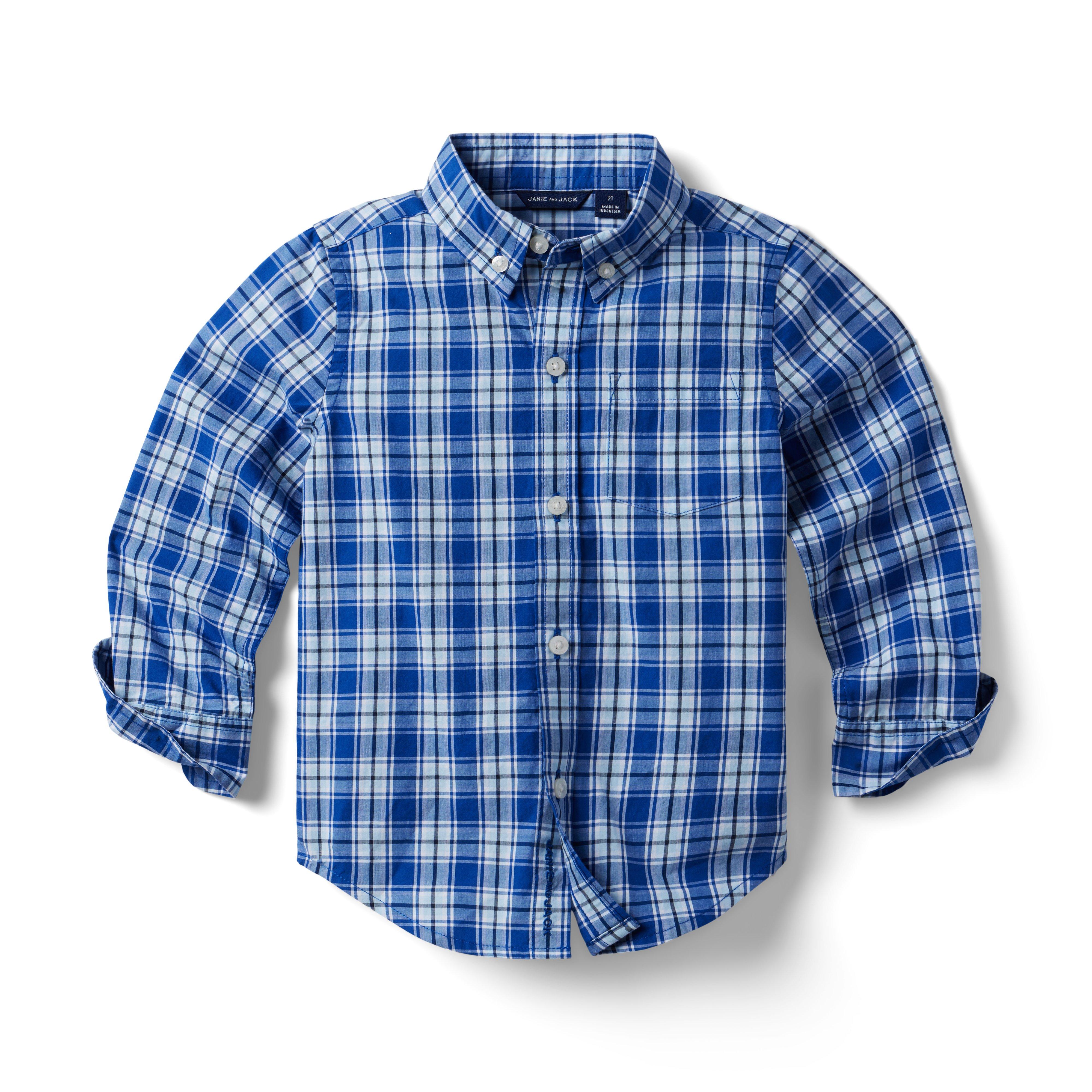 Plaid Poplin Shirt