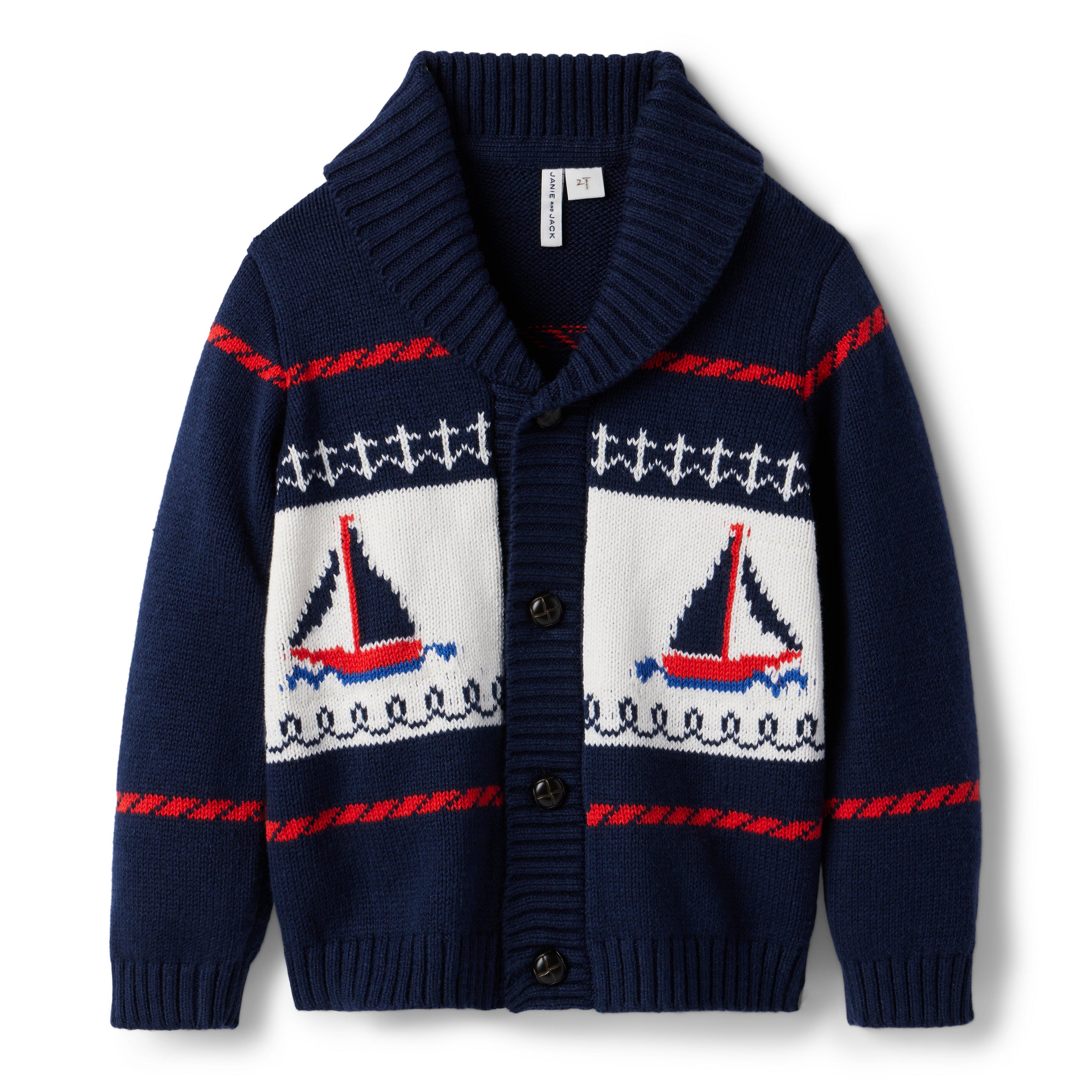 Sailboat Shawl Collar Cardigan image number 0