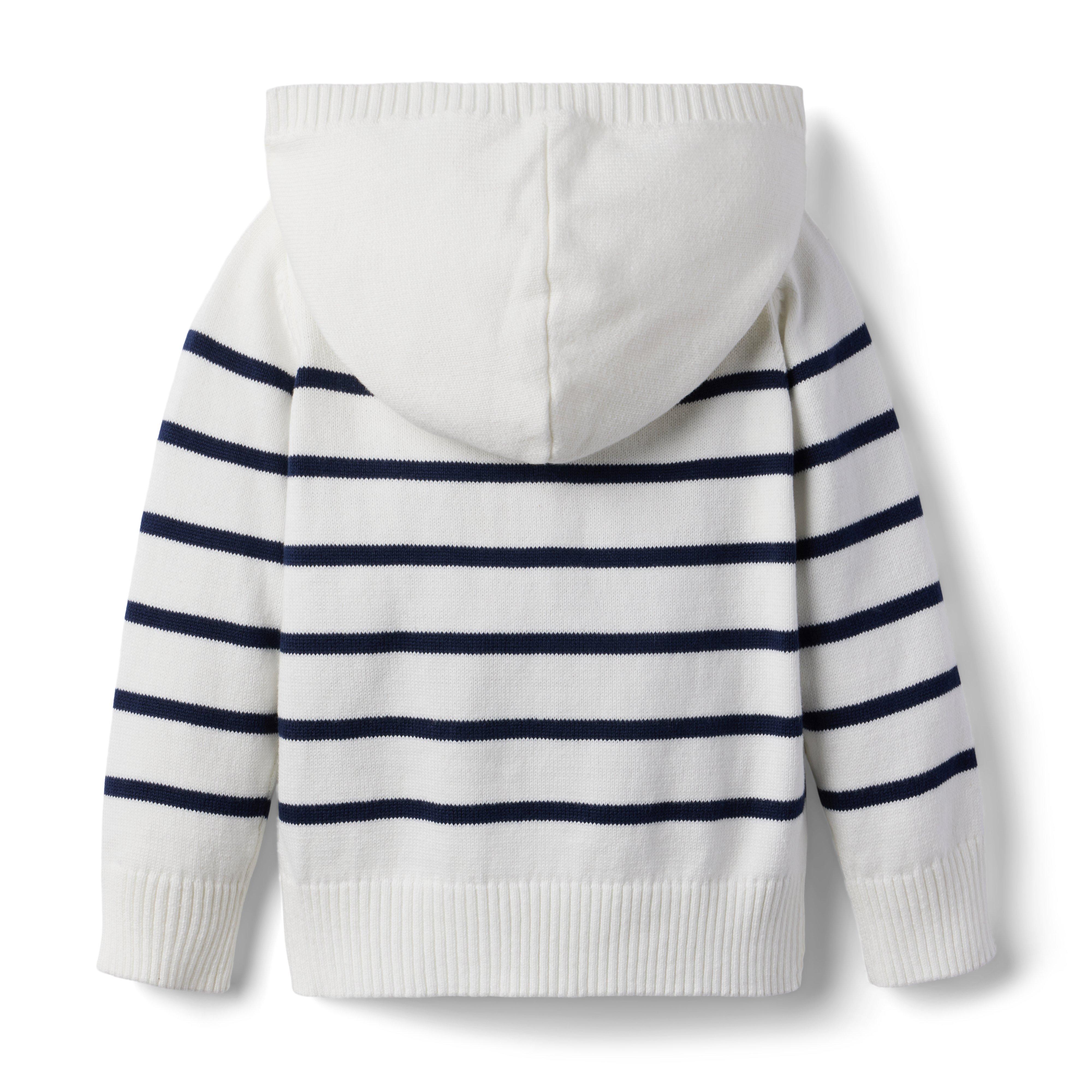 Striped Hooded Sweater image number 1